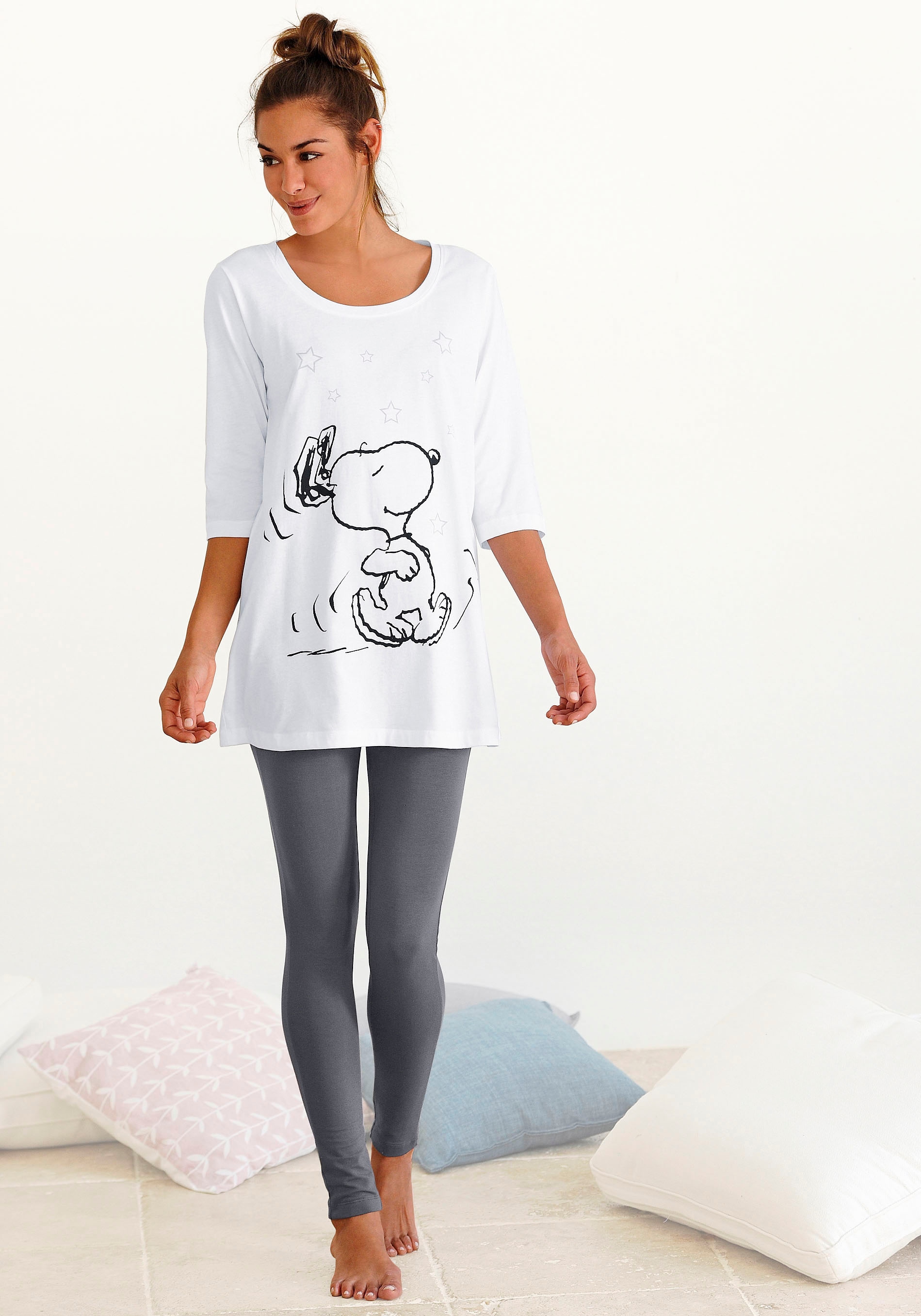 Peanuts Pyjama mit hohem Baumwollanteil online kaufen | BAUR