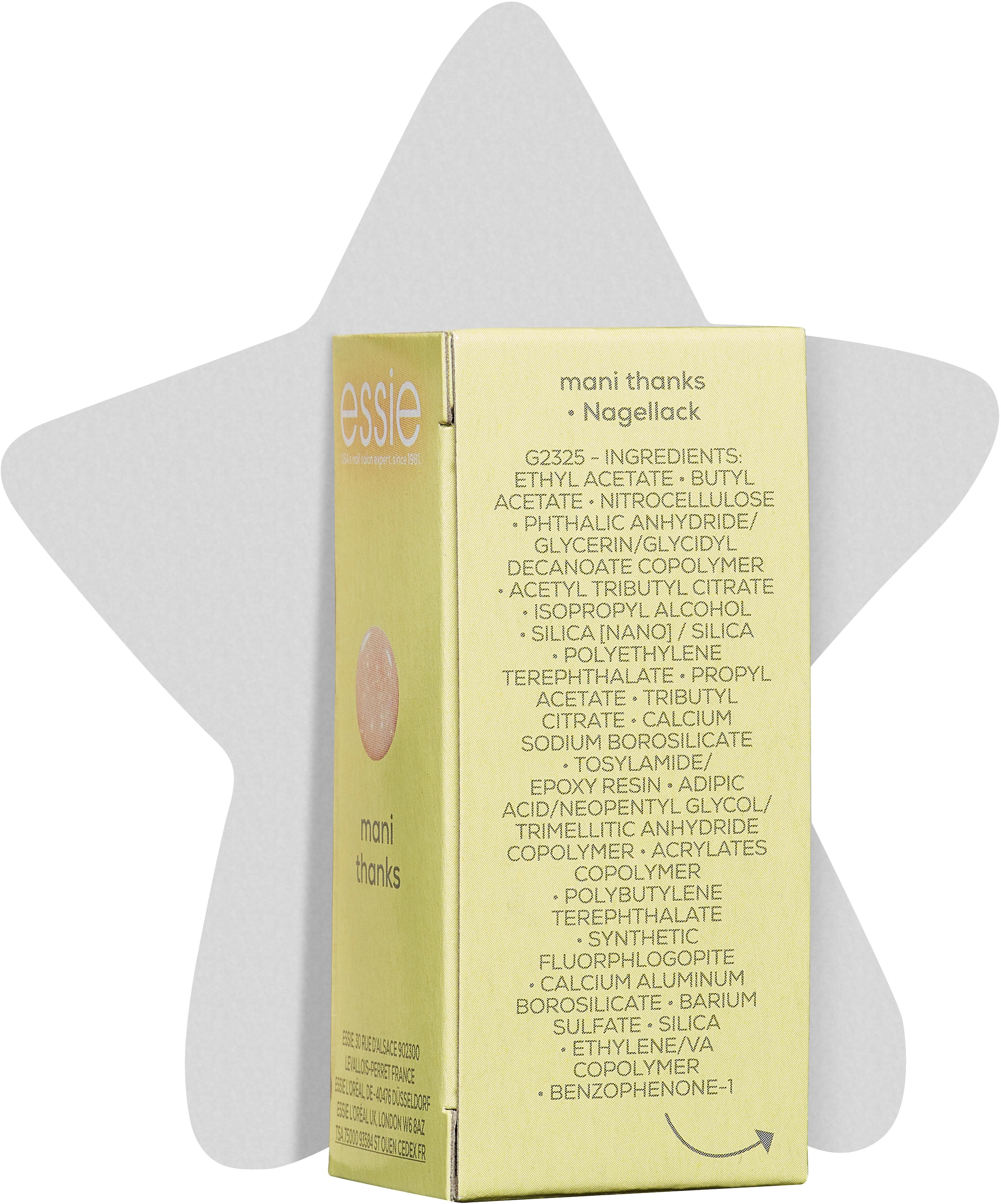 essie Nagellack-Set »Essie Nagellack X-Mas Coffret Stern«, mit natürlichen Inhaltsstoffen