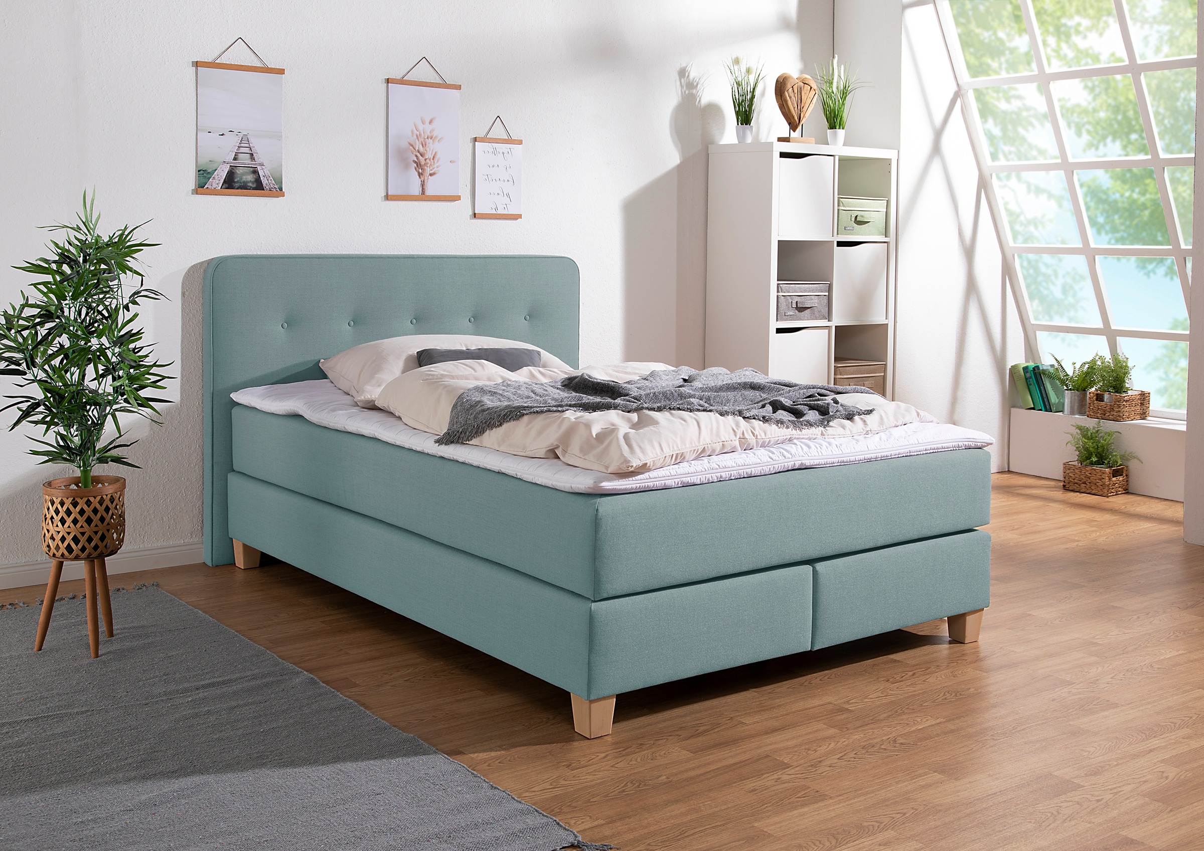 Home affaire "Fargo" in Überlänge 220 cm, mit Topper, 3 Ausführungen, 4, Breiten