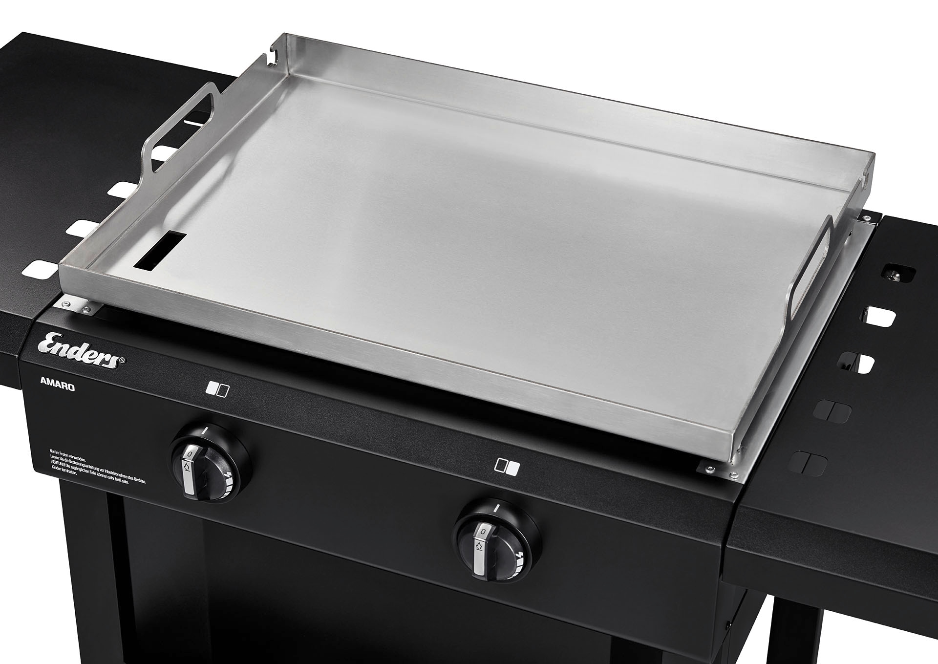 Enders® Gasgrill »Amaro 2« Planchagrill, mit Ablage, Klappbarer Seitentisch, Grillrost Edelstahl