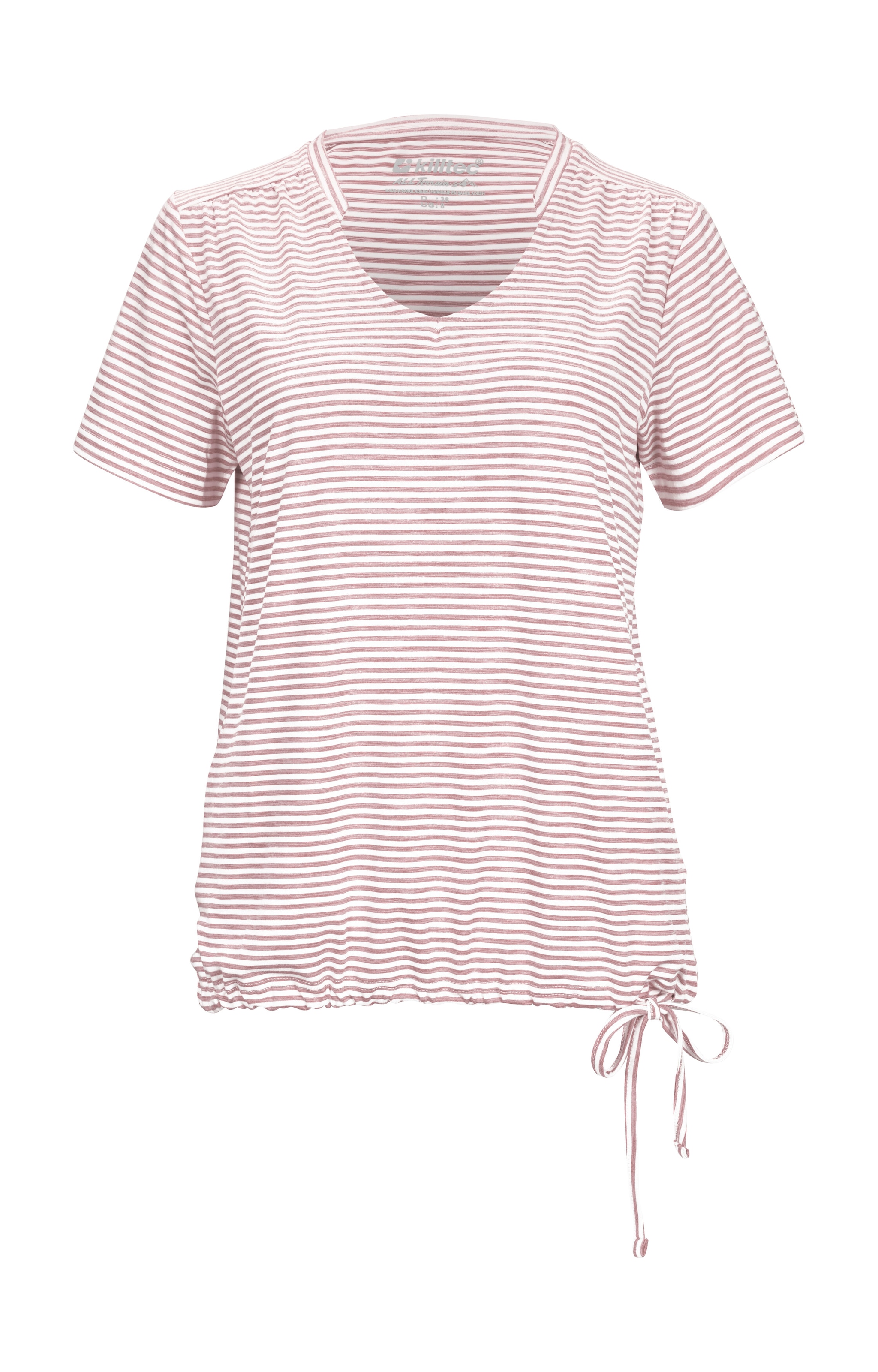 Killtec T-Shirt »WMN TSHRT F« Gestreiftes, schnelltrocknendes Funktionsshirt mit verstellbarem Saum
