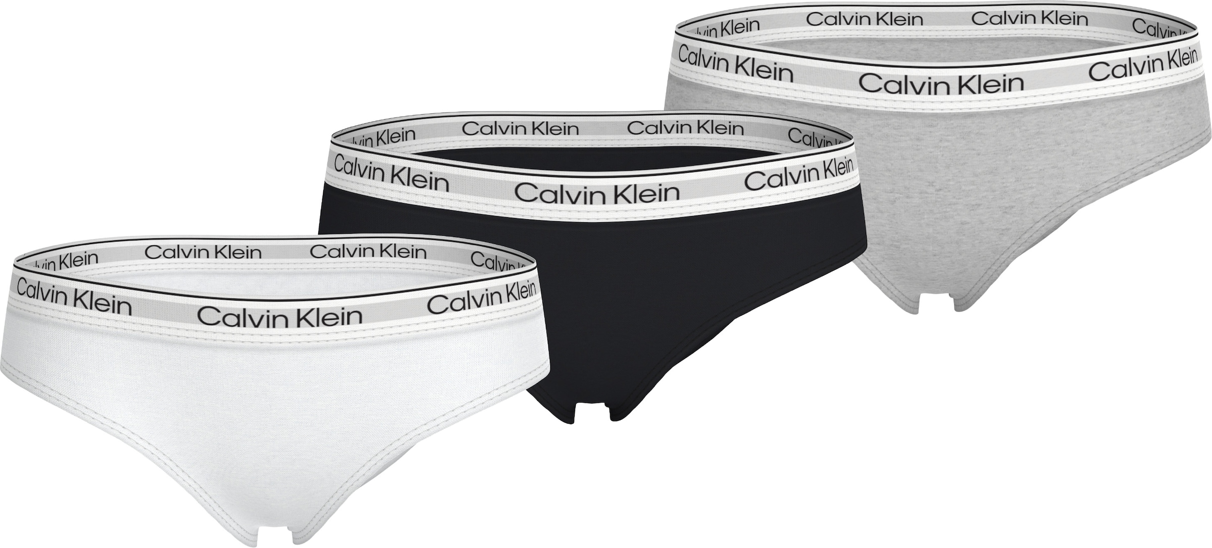 Calvin Klein Underwear Brasilslip »3PK BIKINI«, (Packung, 3 St., 3er-Pack), mit Logobund