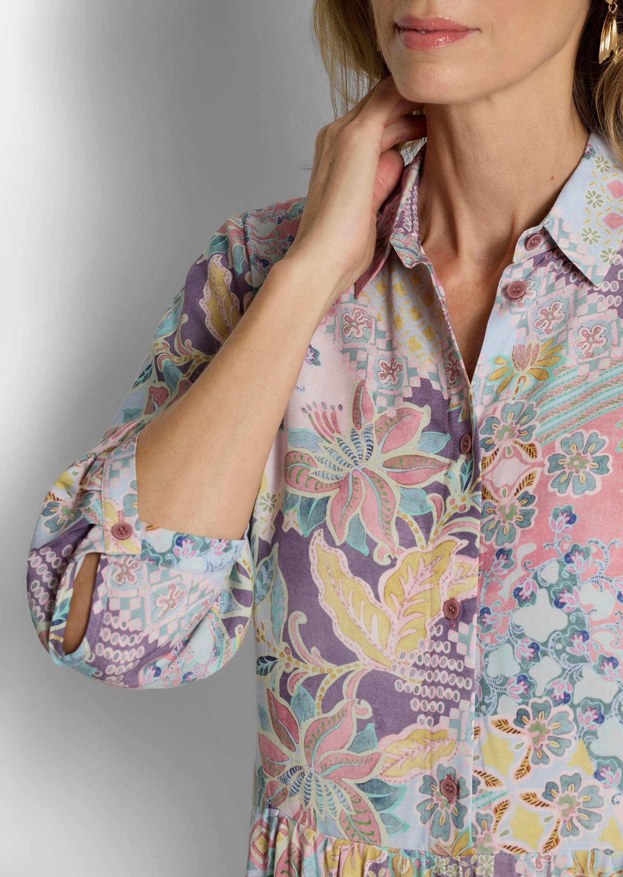 GOLDNER Sommerkleid »Hemdblusenkleid aus reiner Viskose«