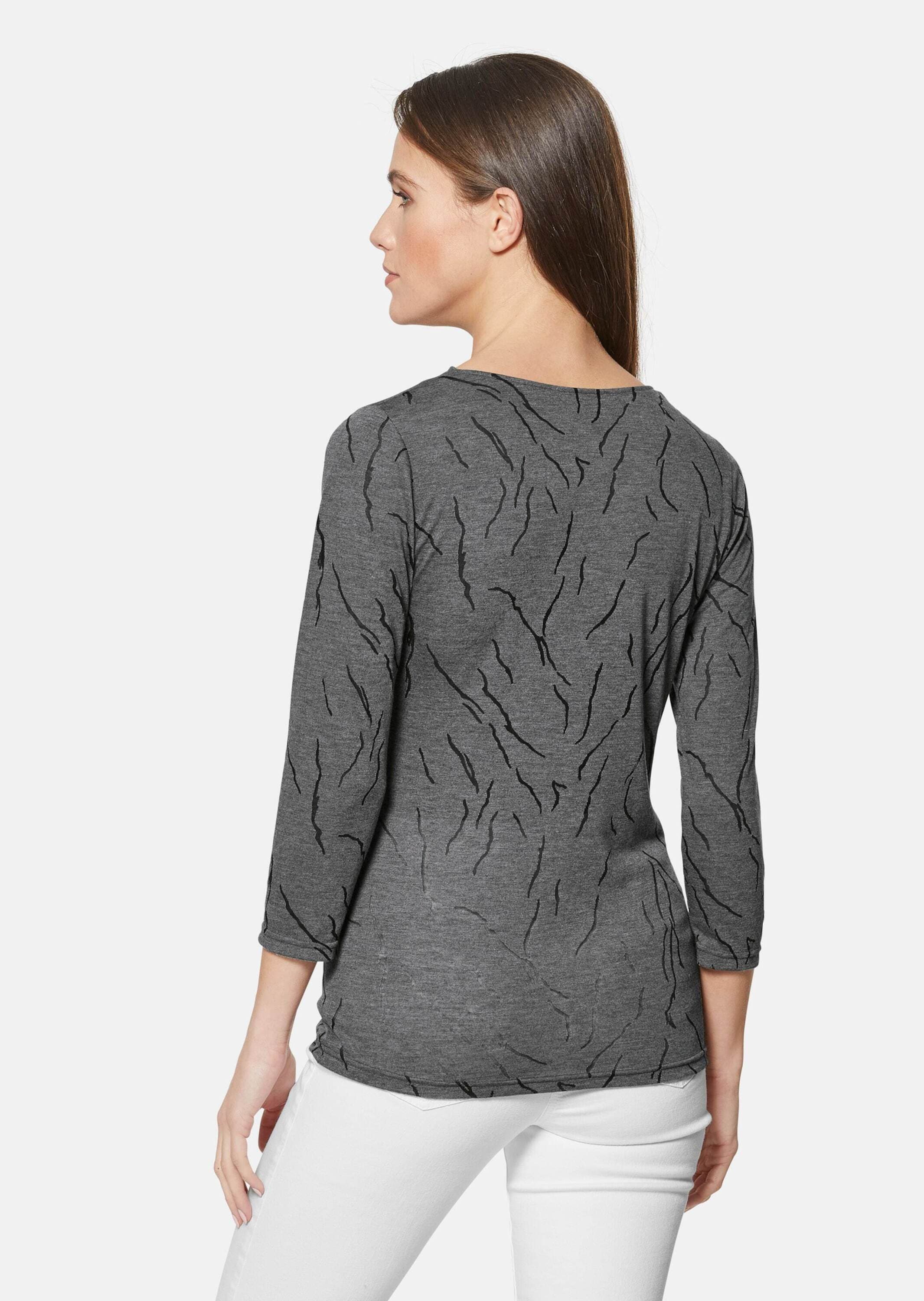 MADELEINE 3/4-Arm-Shirt »Shirt Shirt mit Knoten-Effekt und Ärmeln in 3/4-Länge«