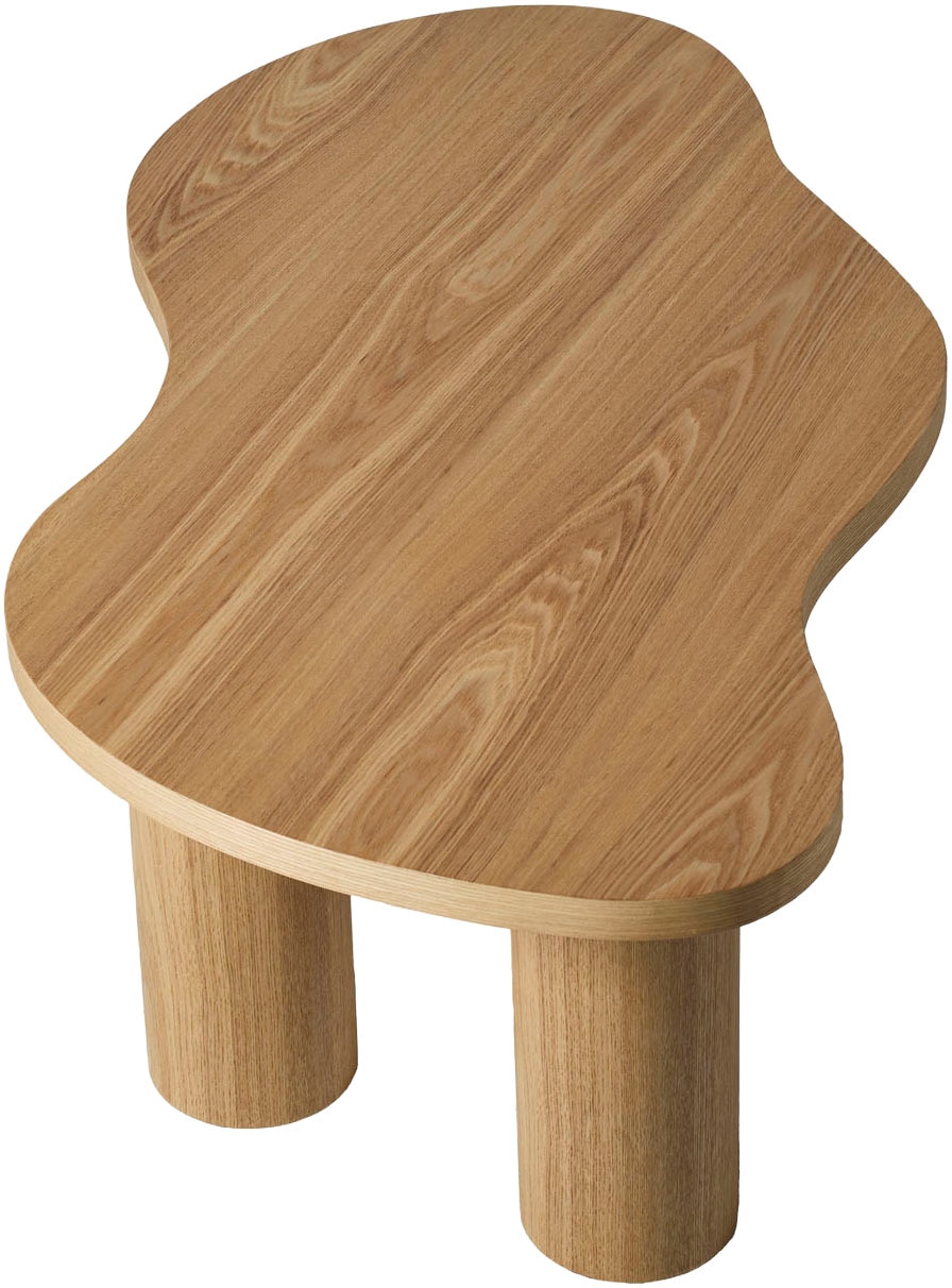SalesFever Couchtisch »Couchtisch 90x51 cm« Markante organische Form mit skulpturalem Charakter
