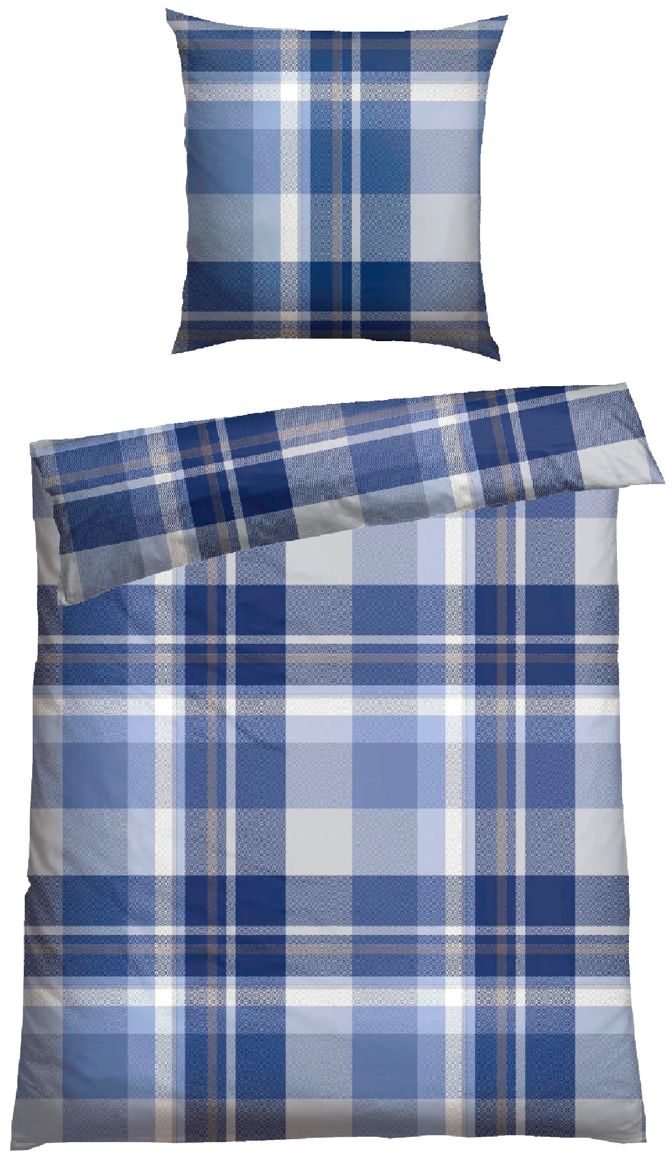 Schiesser Bettwäsche "Todd aus weicher Baumwolle in karierter Optik" 2 Stk. günstig online kaufen