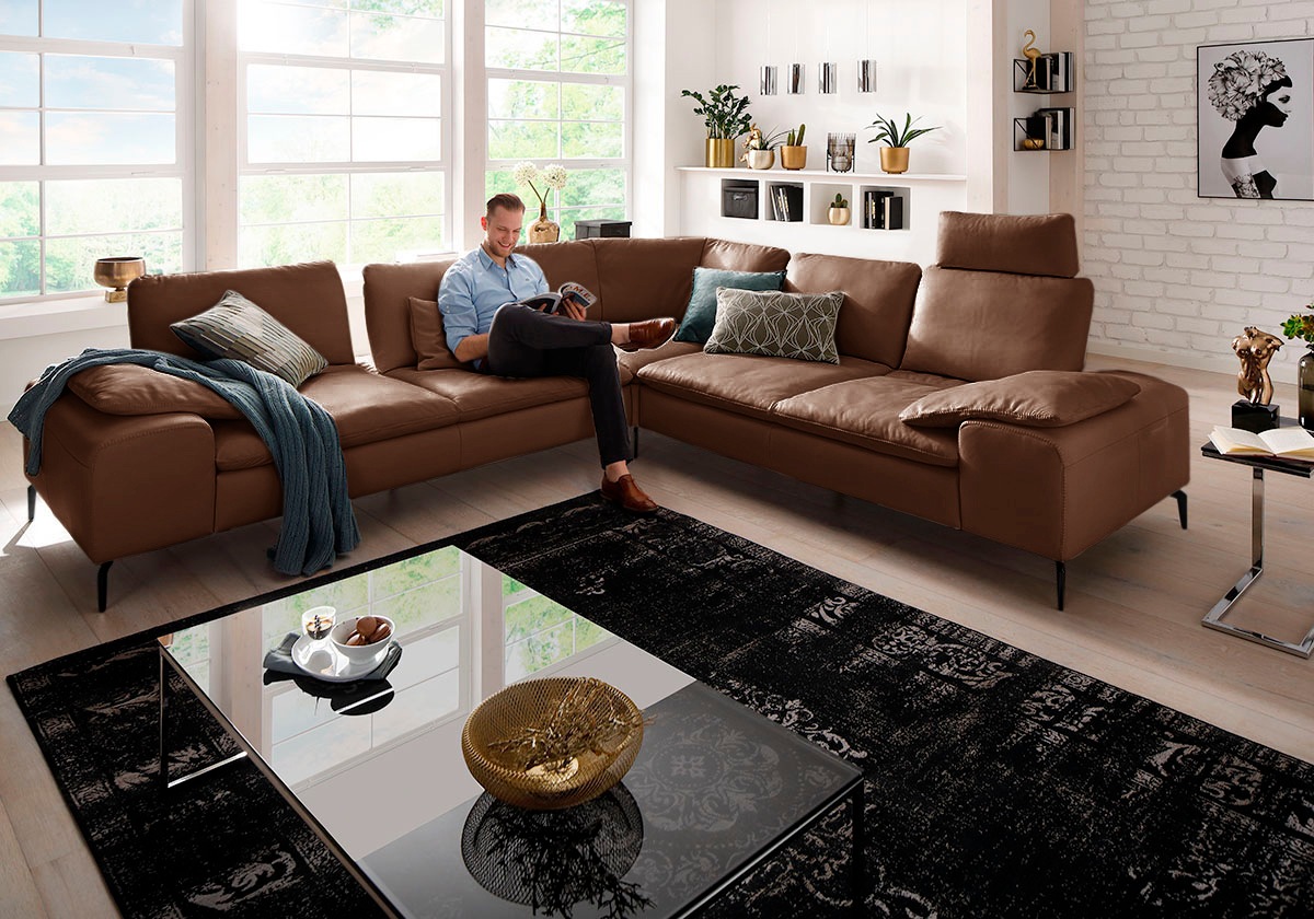 W.SCHILLIG Ecksofa »valentinoo, Designsofa, elegant und bequem, L-Form«, (Set), mit Sitztiefenverstellung, Breite 318 cm