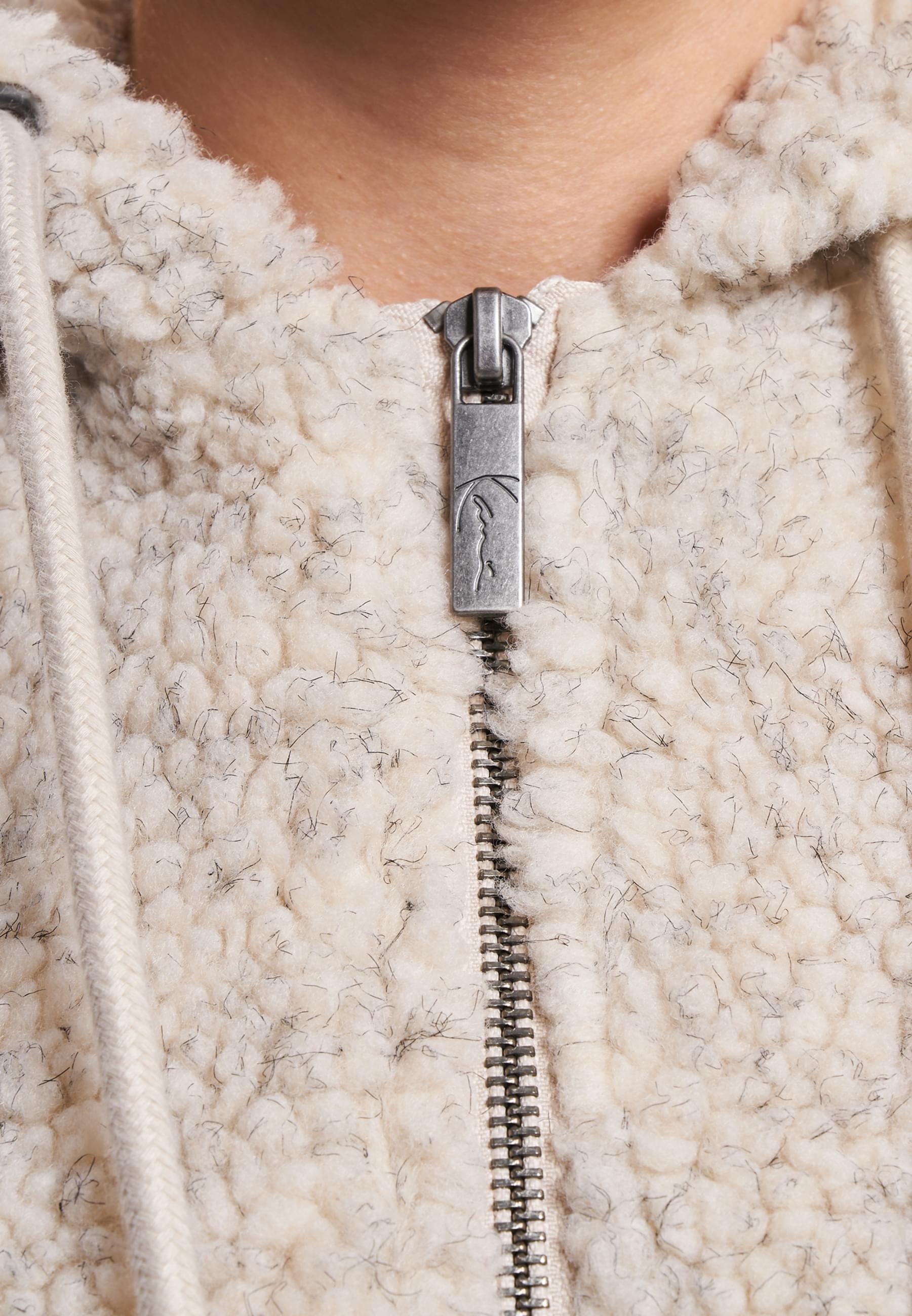 Karl Kani Sweatjacke »Karl Kani Damen KK Metal Signature Teddy Full Zip« 1 Stk. tlg.