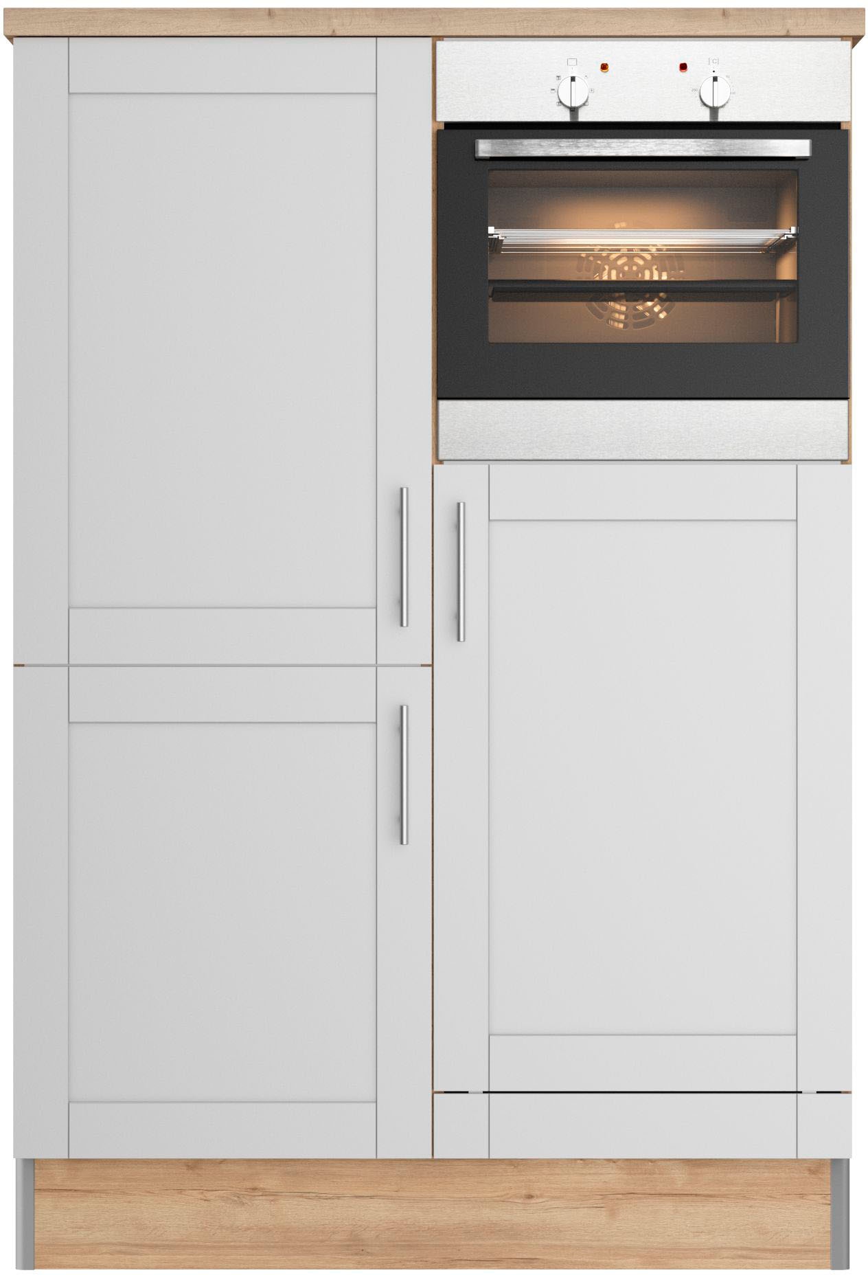 Küche »Ahus«, mit cm,wahlweise E-Geräten,Soft-Close-Funktion OPTIFIT 120 Breite | BAUR