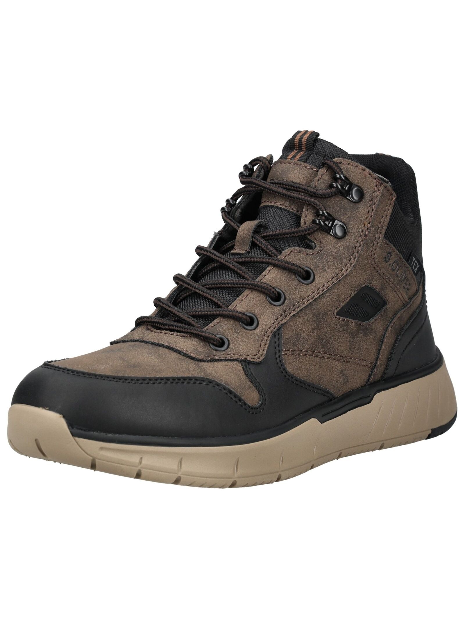 s.Oliver Schnürstiefelette "s.Oliver Stiefelette Lederimitat/Textil"
