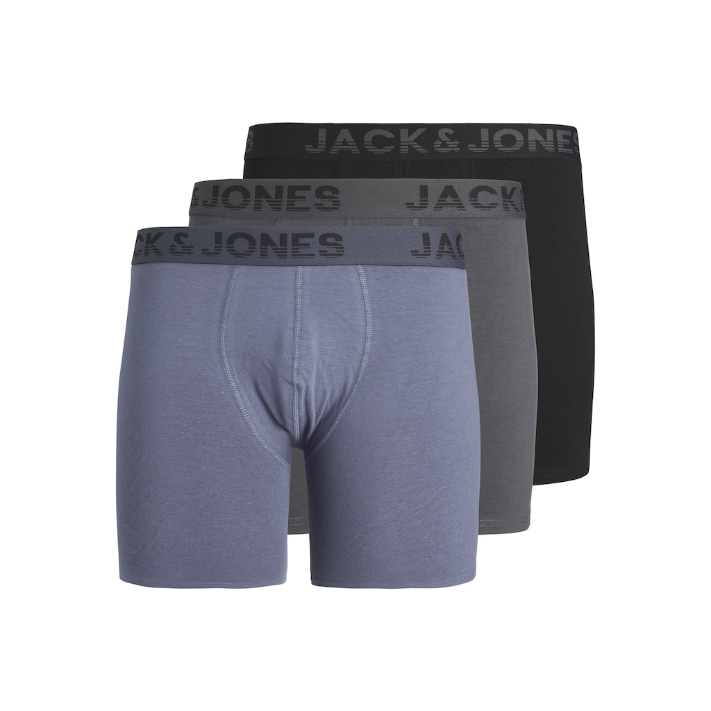 Jack & Jones Boxershorts »JACSHADE SOLID BOXER BRIEFS 3 PACK«, (Packung, 3 St.)