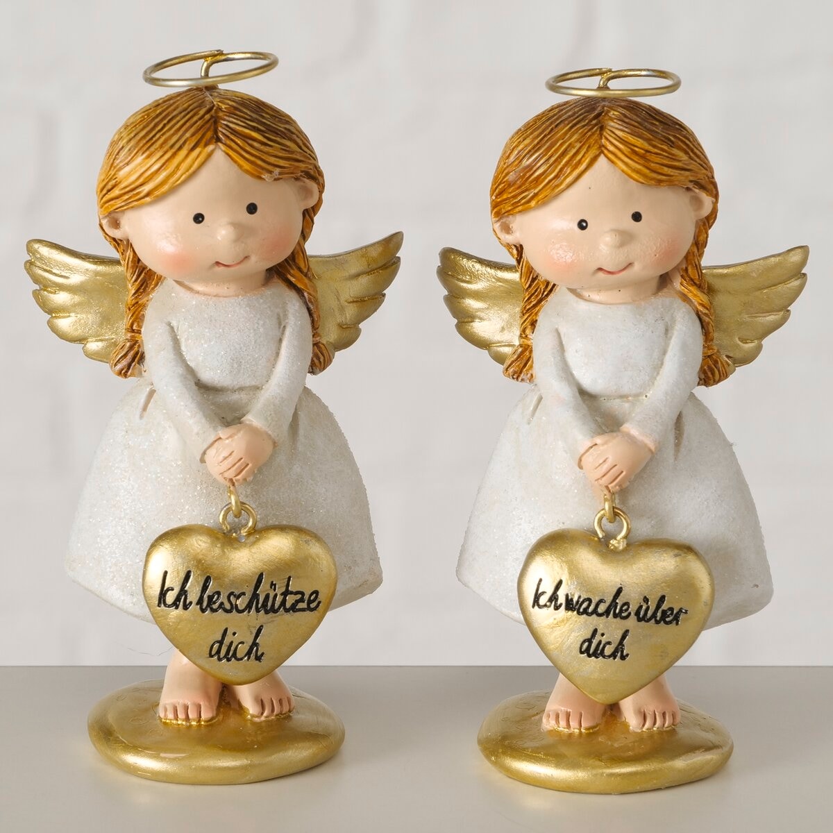 OTTO home Dekofigur »Glücksbringer mit handgemalten Details und Schriftzügen« Schutzengel, ca. 10cm hoch, liebevolle Geschenkidee
