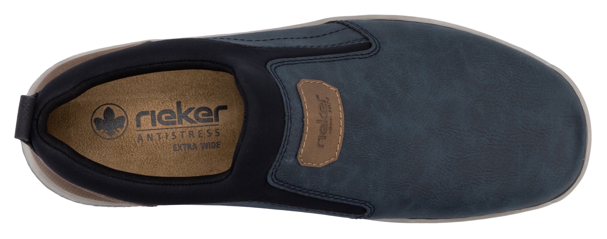 Rieker Slip-On Sneaker, Freizeitschuh, Halbschuh, Sneaker mit Gummizug, zum Schlupfen