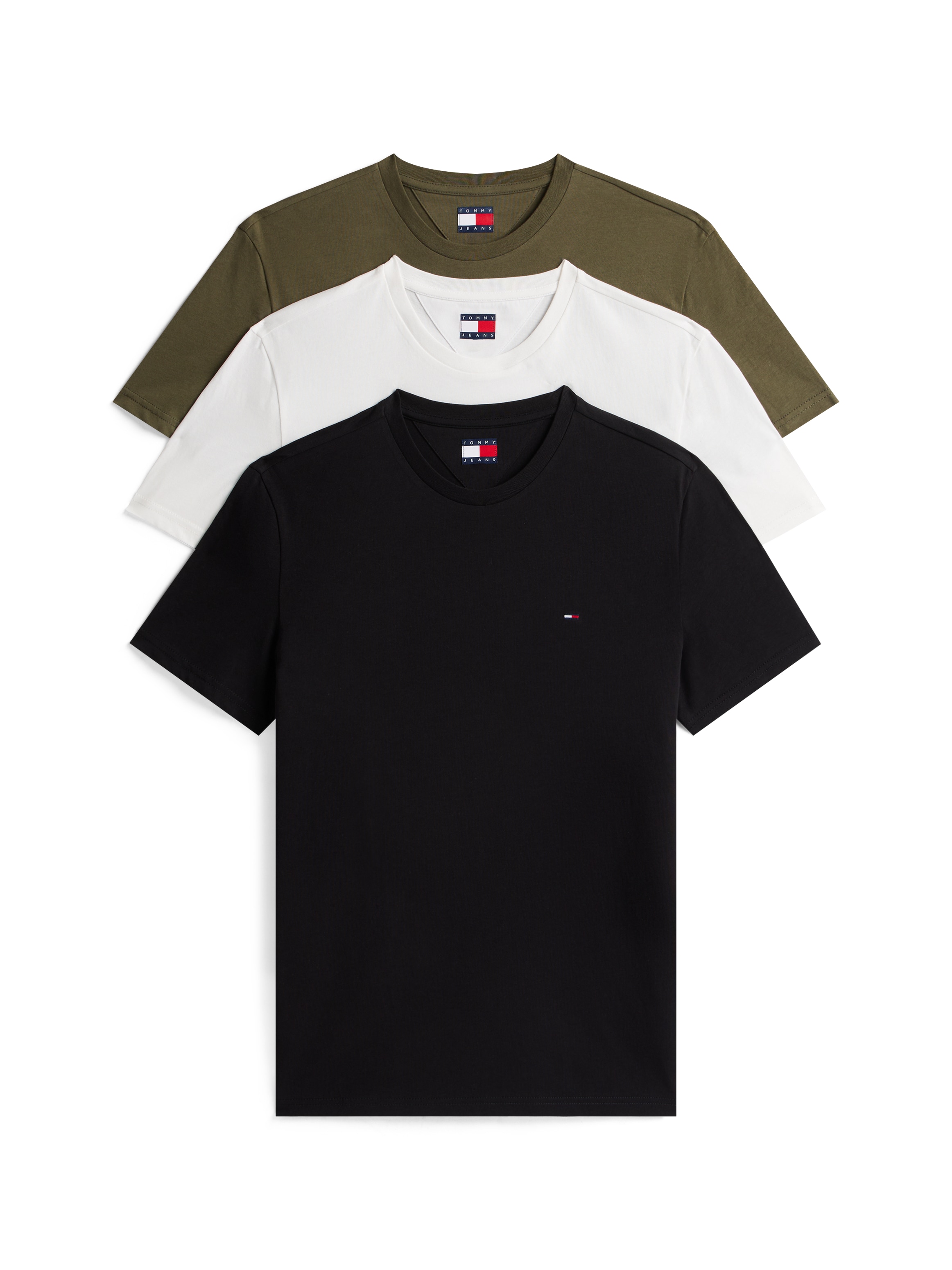 Tommy Jeans T-Shirt "TJM EXTRA SLIM 3 PACK" Packung, 3 Mit Rundhalsausschni günstig online kaufen