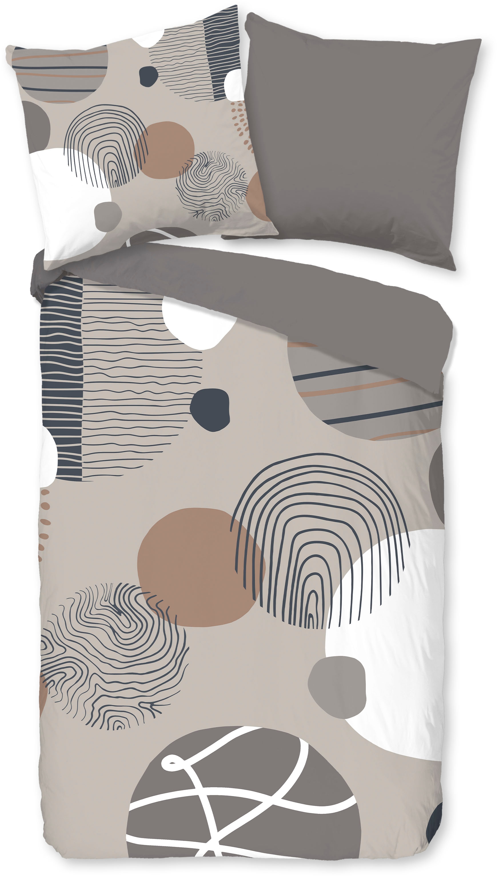 good morning Wendebettwäsche "Hendrik" 3 tlg. 100% Baumwolle, Renforcé, Rei günstig online kaufen