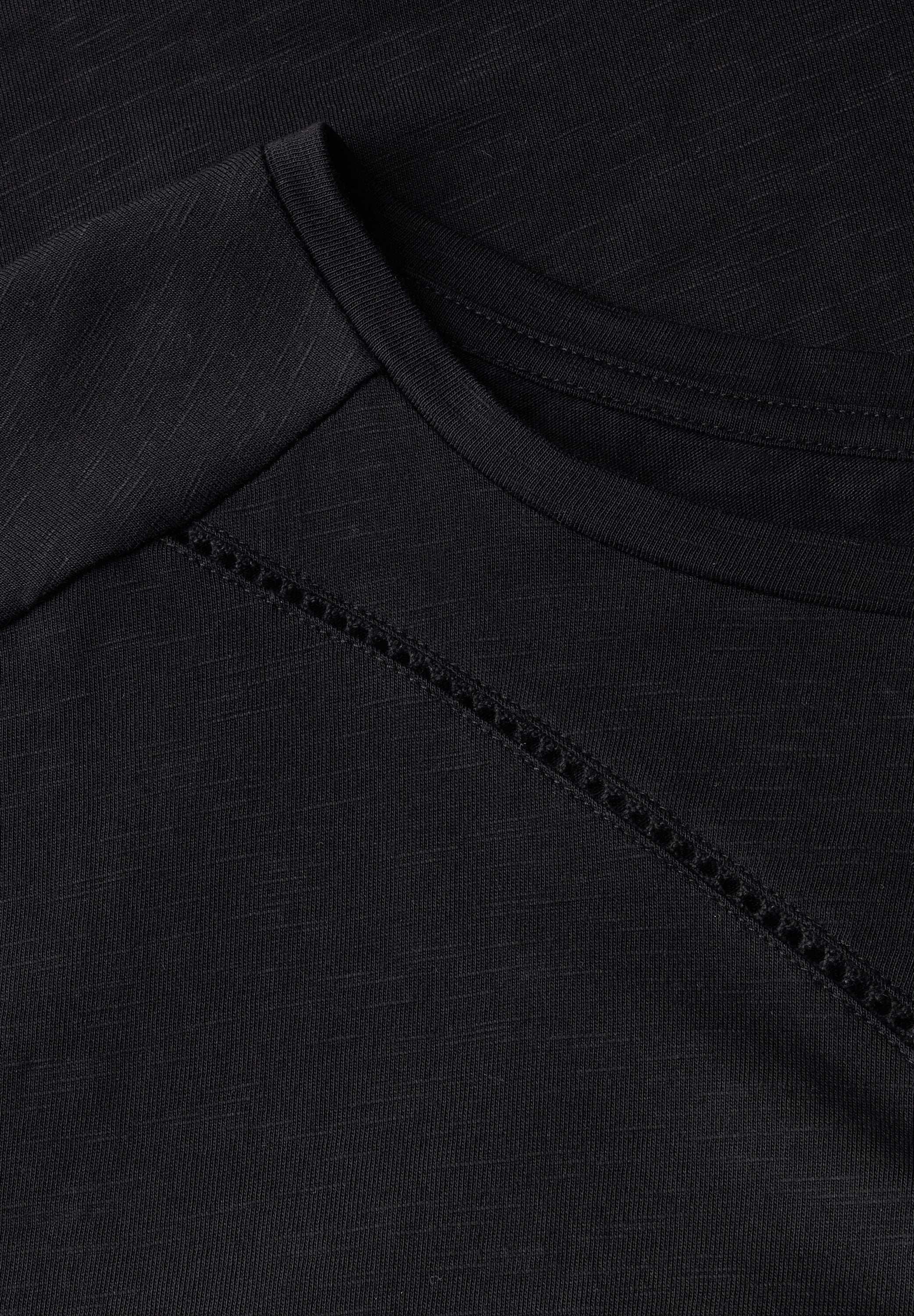 STREET ONE T-Shirt, mit Schlitz am Saum