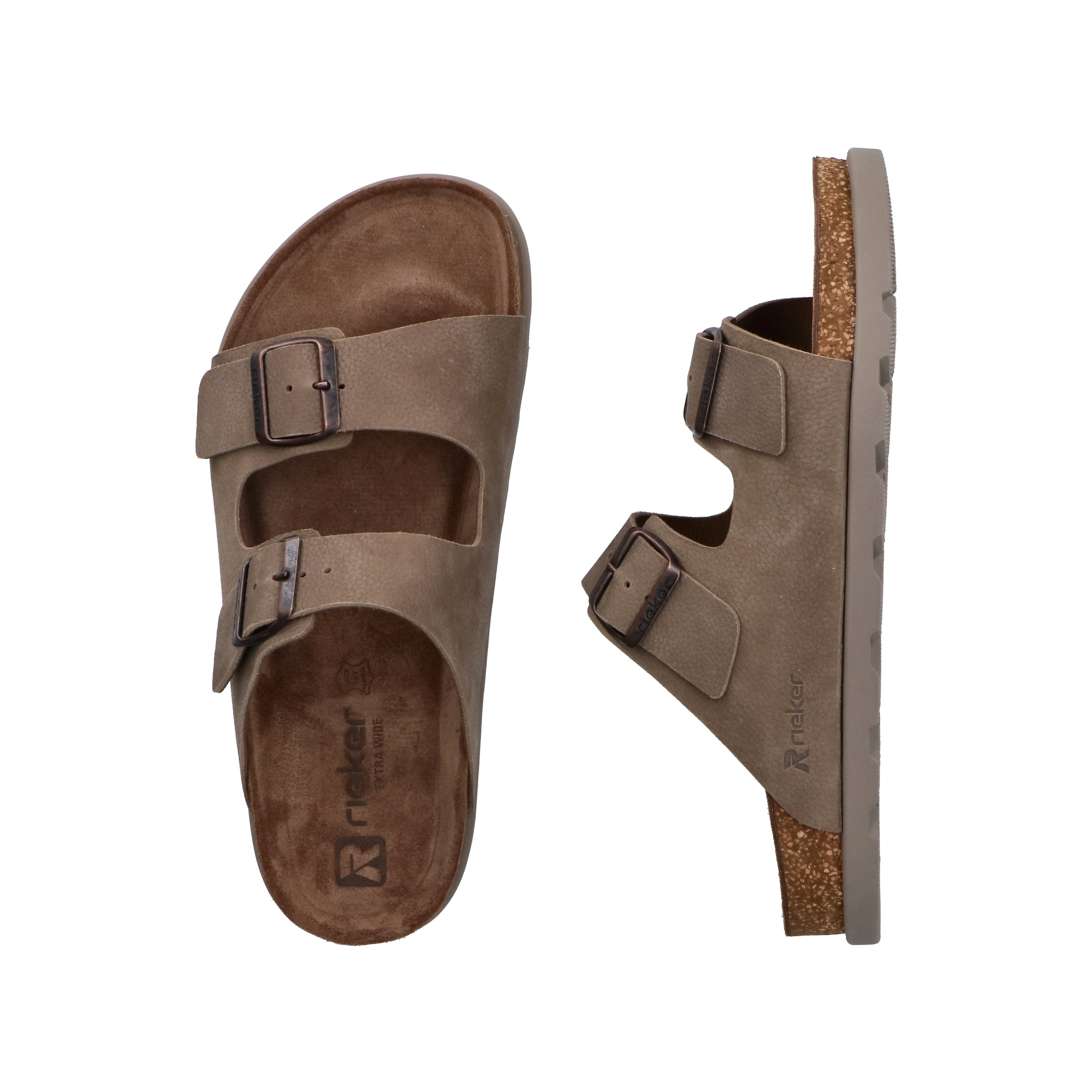 Rieker Pantolette Sandal Dark Beige 45 3
