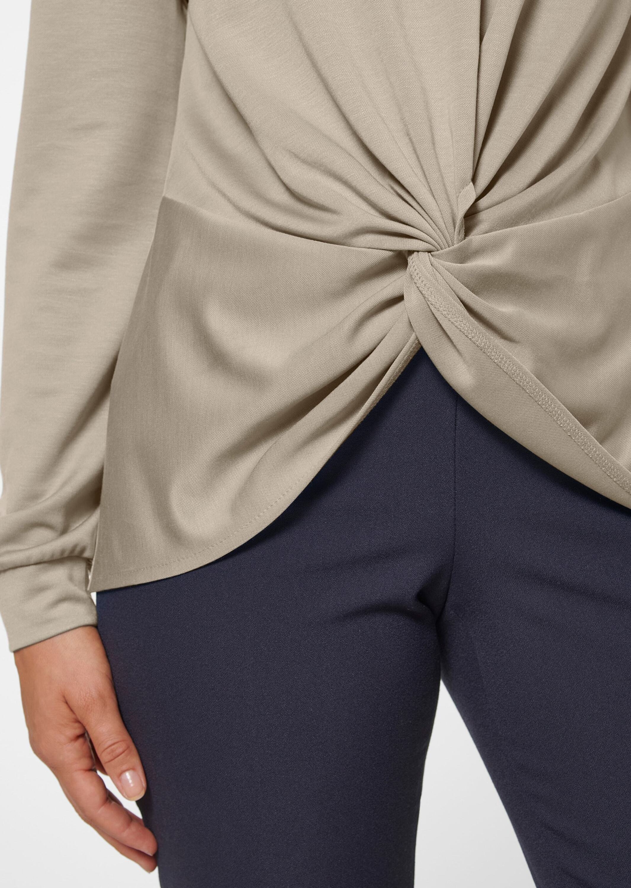 MADELEINE Langarmshirt »Sweatshirt Sweatshirt mit Knoten-Drapierung«