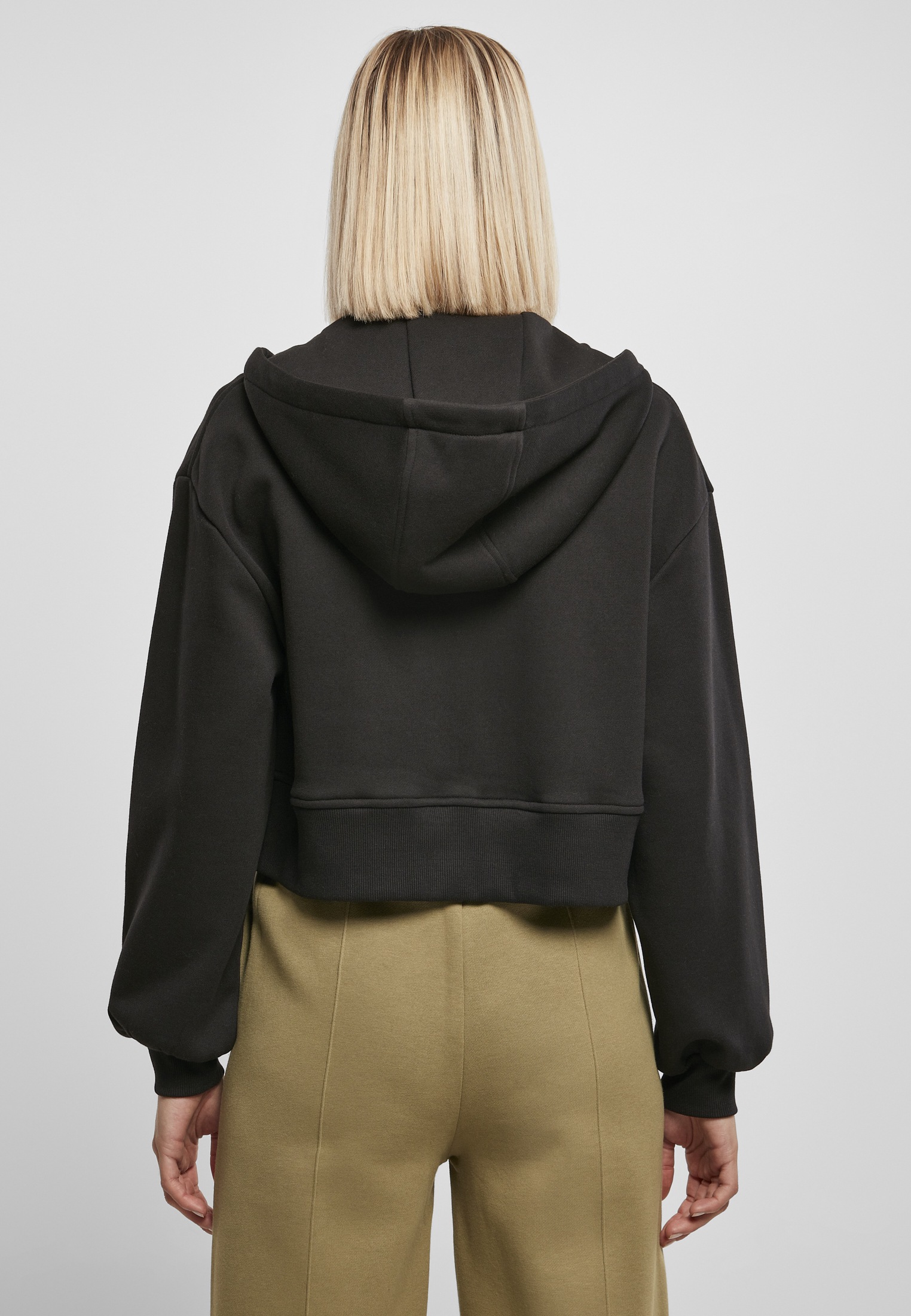 URBAN CLASSICS Sweatjacke »Damen Ladies Short Oversized Zip Jacket«, (1 tlg.)  für kaufen | BAUR