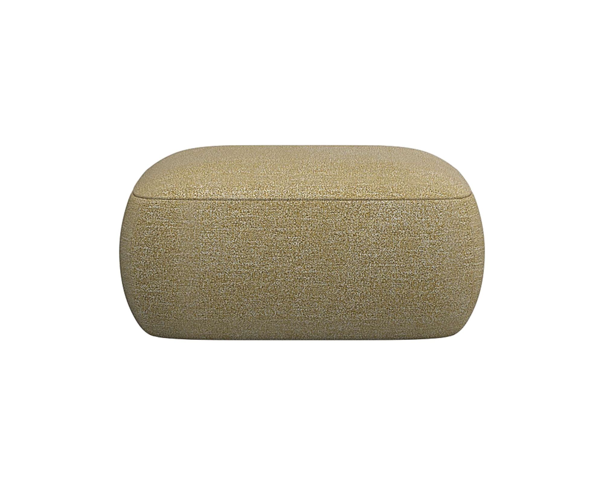 FLEXLUX Pouf "Torino, rund, bodennah, Sitzhocker, Polsterhocker", Modernes, organisches Hocker-Design, Kaltschaum, Welle