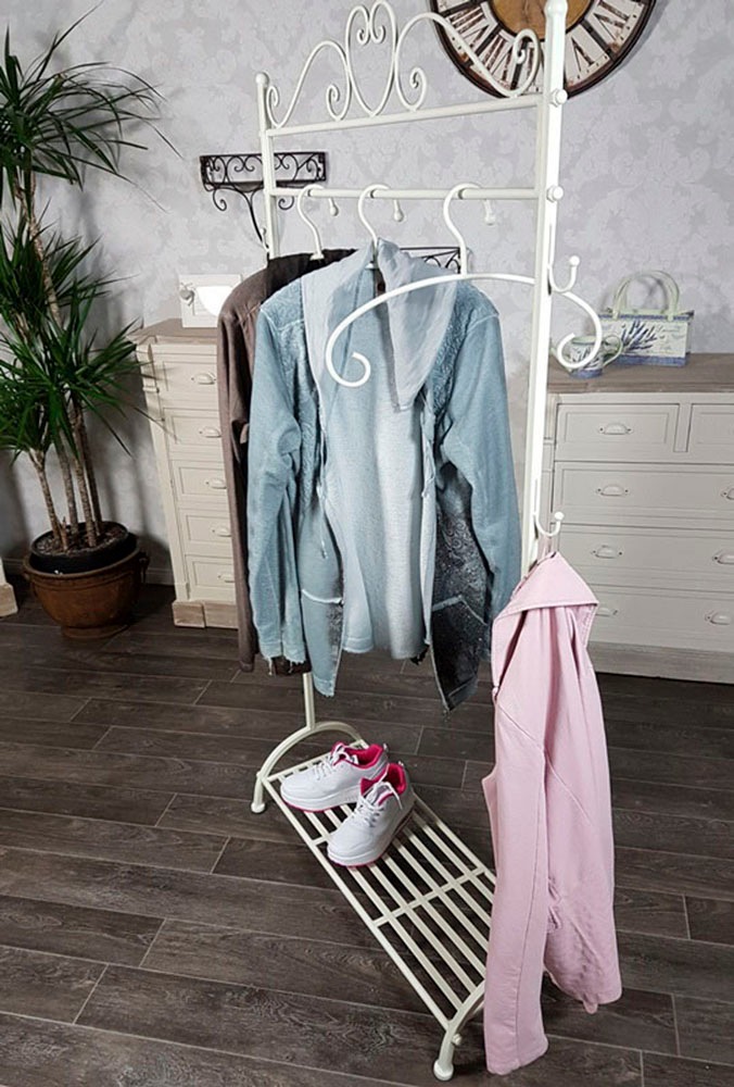 Ambiente Haus Garderobe "Garderobe Stange in Weiß - 162 cm", (1 St.) günstig online kaufen