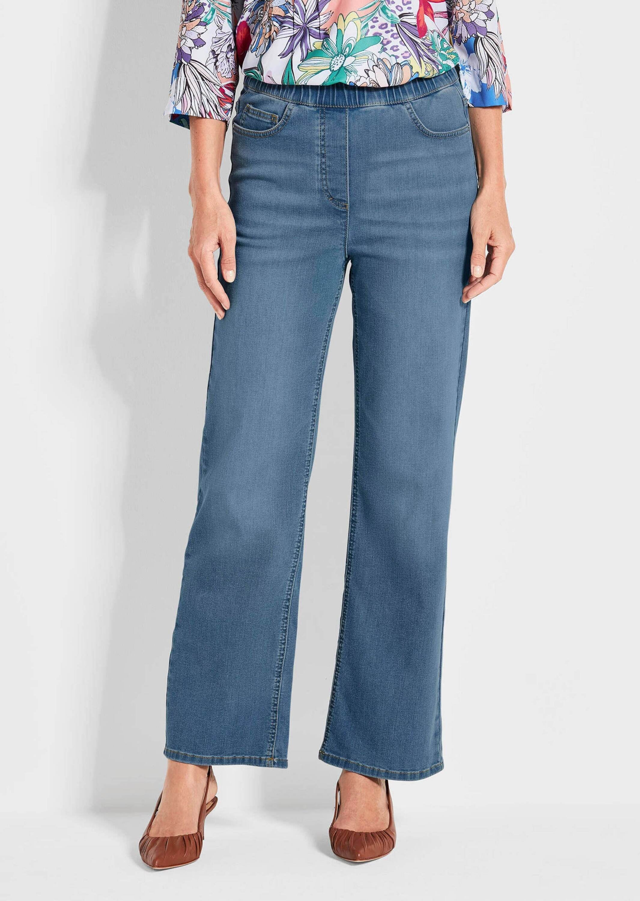 GOLDNER Stretch-Jeans »Kurzgröße Bequeme Jeanshose VERA«