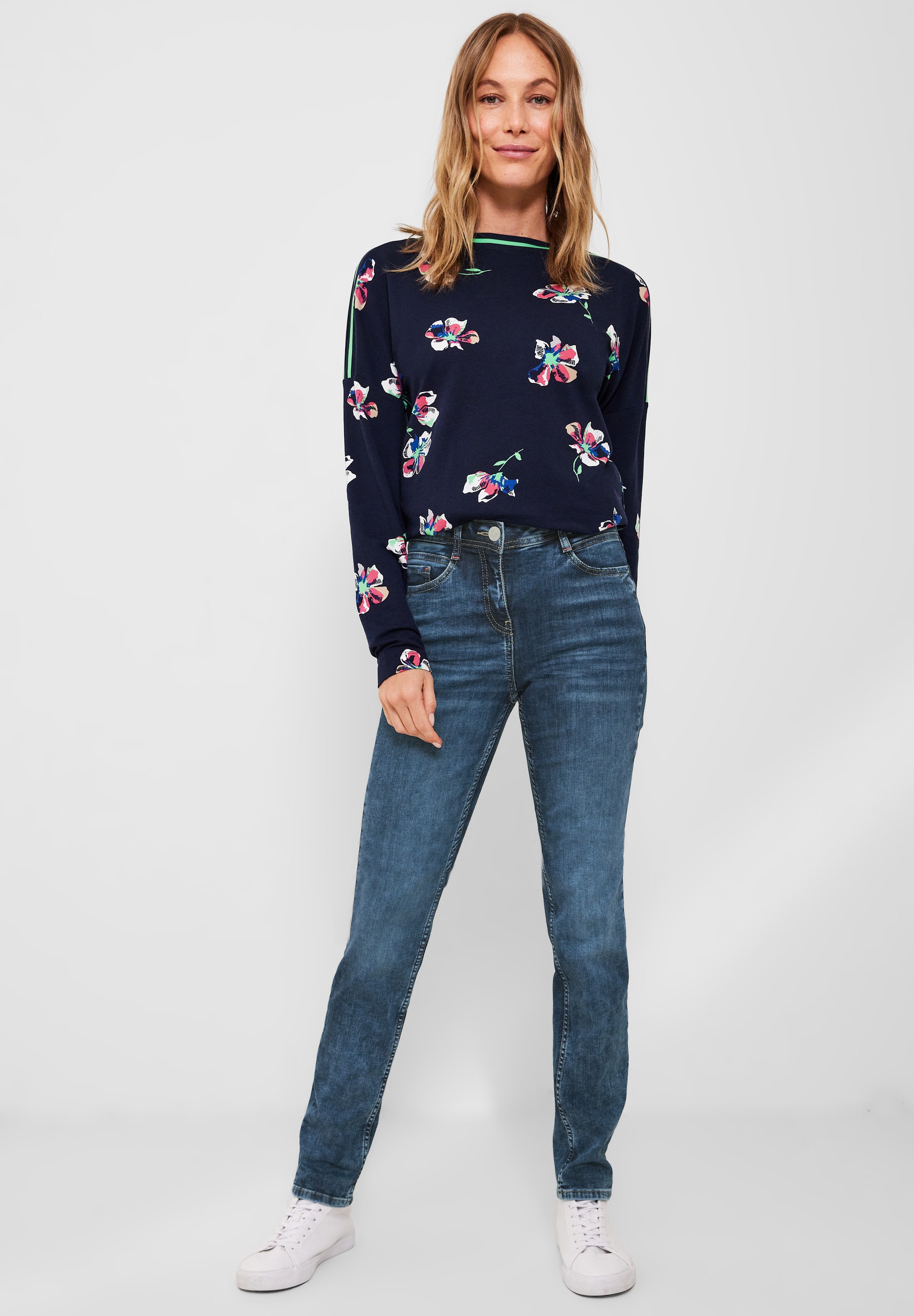 Cecil Slim-fit-Jeans, High Waist