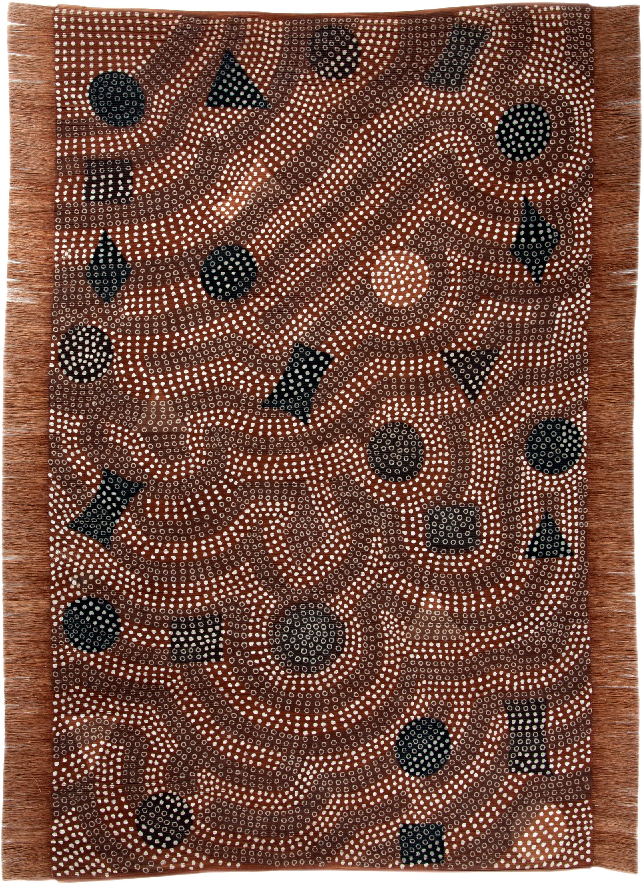 DIE HAUSKUNST Teppich »Dakan«, rechteckig, 4 mm Höhe, Flachgewebe, handgewebt, mit Fransen