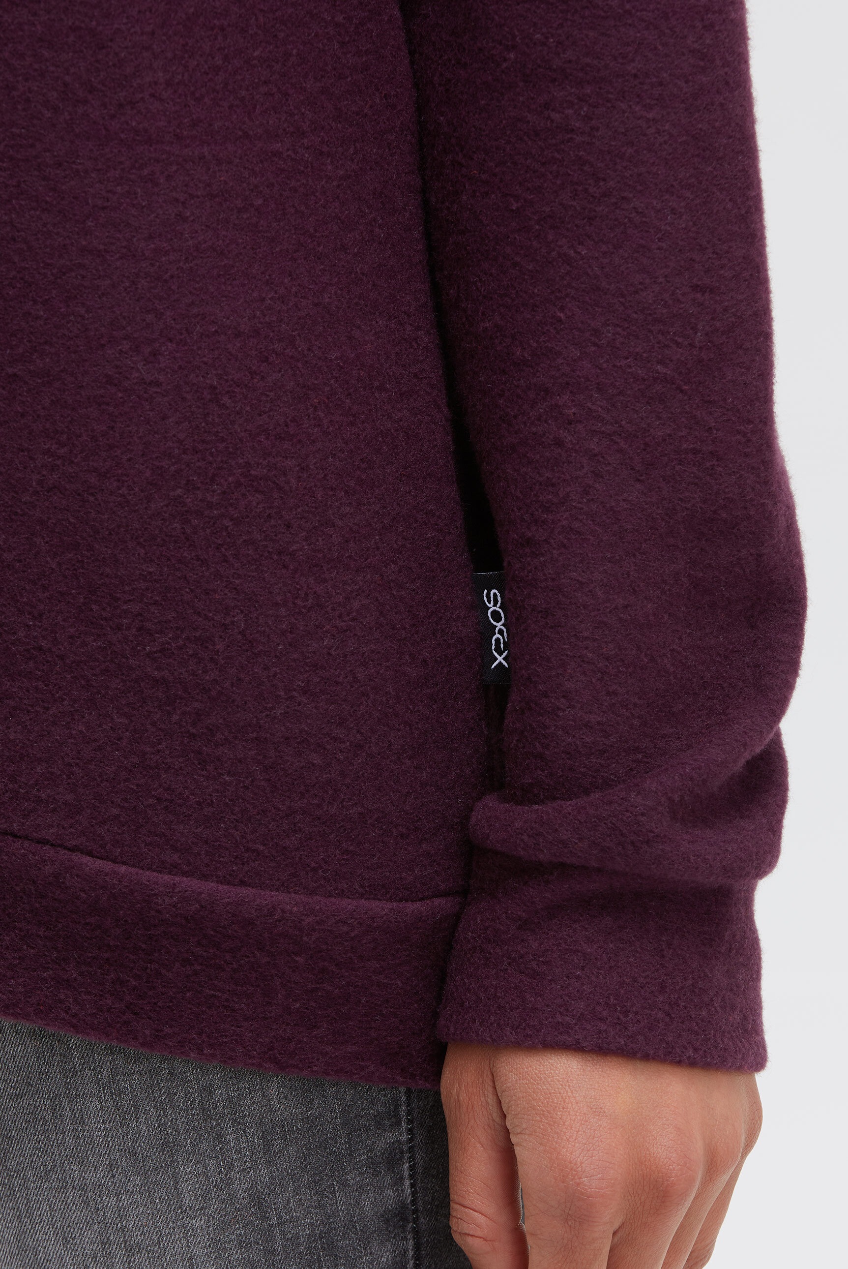 SOCCX Kapuzenpullover aus Flauschstrick