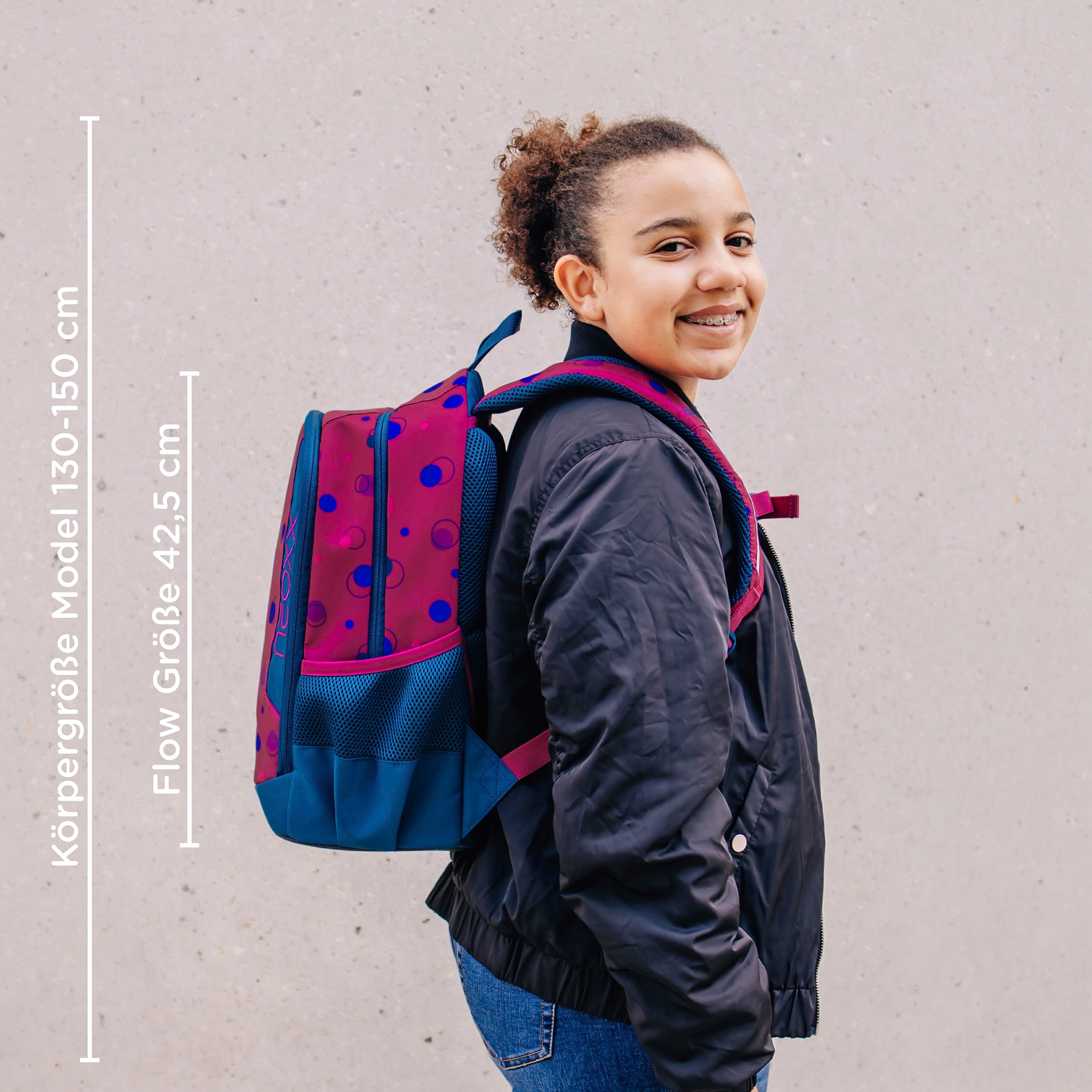 neoxx Schulrucksack »Flow, Bubble me around«, teilweise aus recyceltem Material