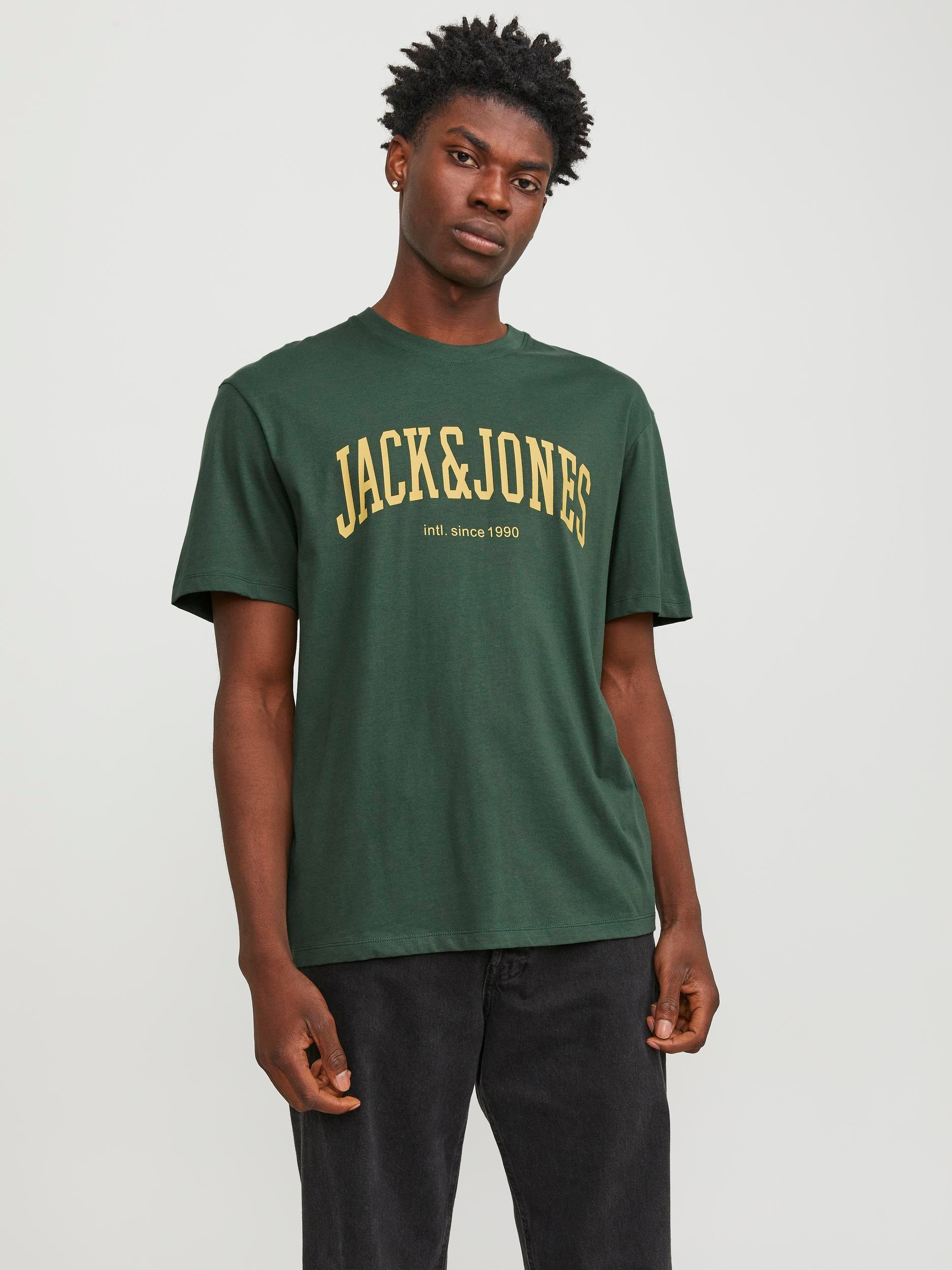 Jack & Jones Rundhalsshirt "JJEJOSH TEE SS CREW NECK NOOS"