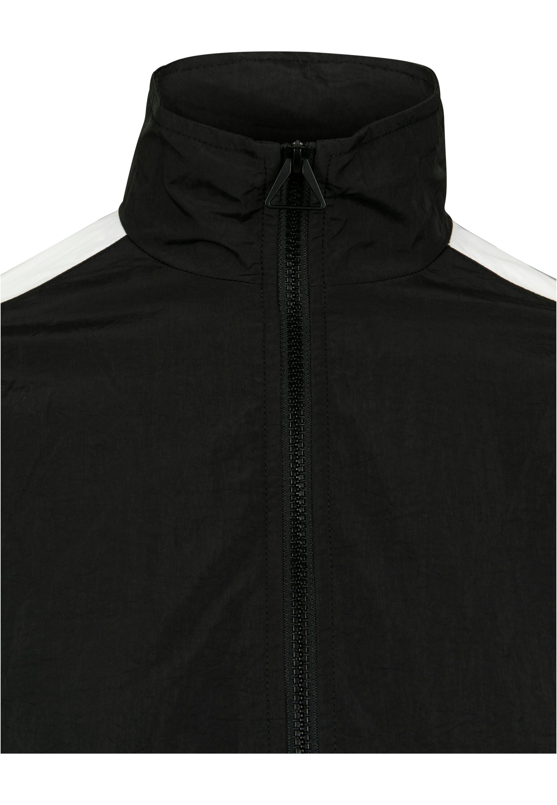 URBAN CLASSICS Allwetterjacke »Urban Classics Damen Ladies Short Striped Crinkle Track Jacket«, (1 St.), ohne Kapuze