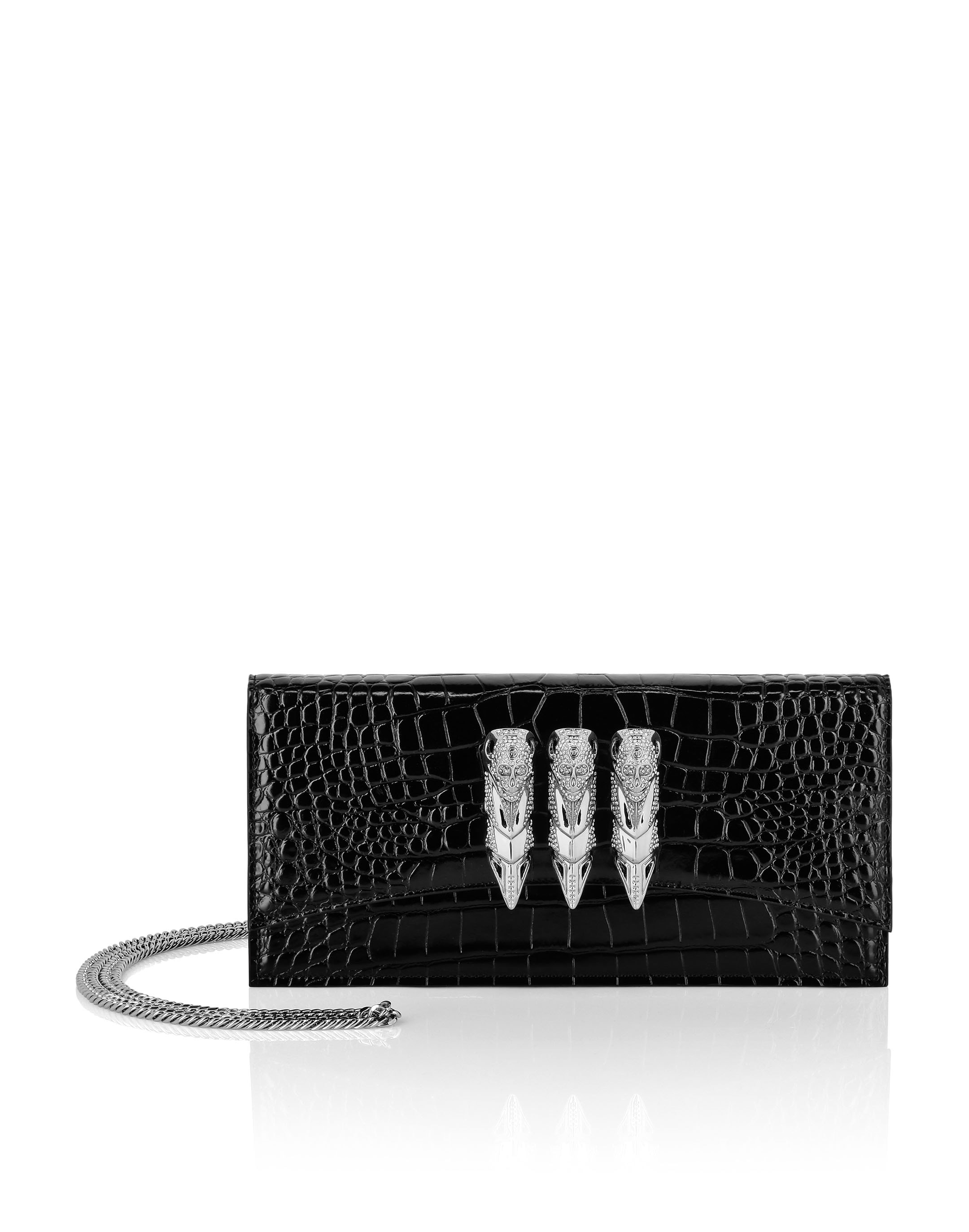 PHILIPP PLEIN Handtasche "Skull Crocco Print" günstig online kaufen