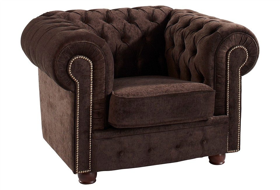 Max Winzer® Chesterfield-Sessel »Rover«, mit edler Knopfheftung