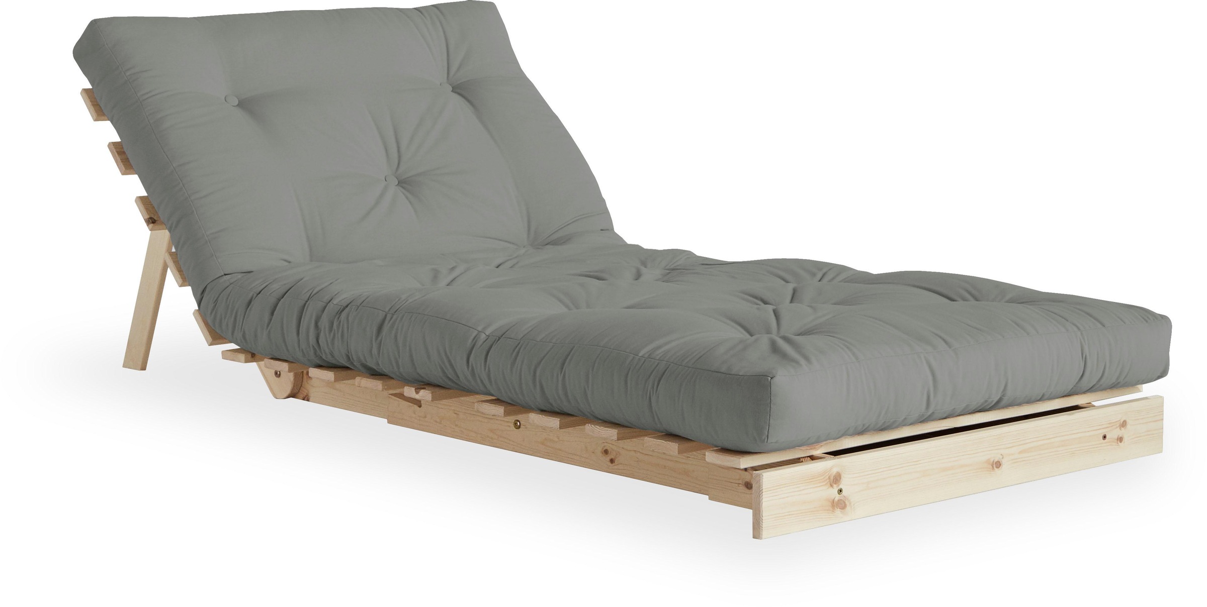 Karup Design Daybett "Roots Sofa Bed, Schlafsofa, Bettfunktion, FSC-Massivholz, B: 90 cm" Erhältlich in Breite 90 cm, 140 cm oder 160 cm, Inkl. Futonmatratze. Made in Europe, minimalistisches Design