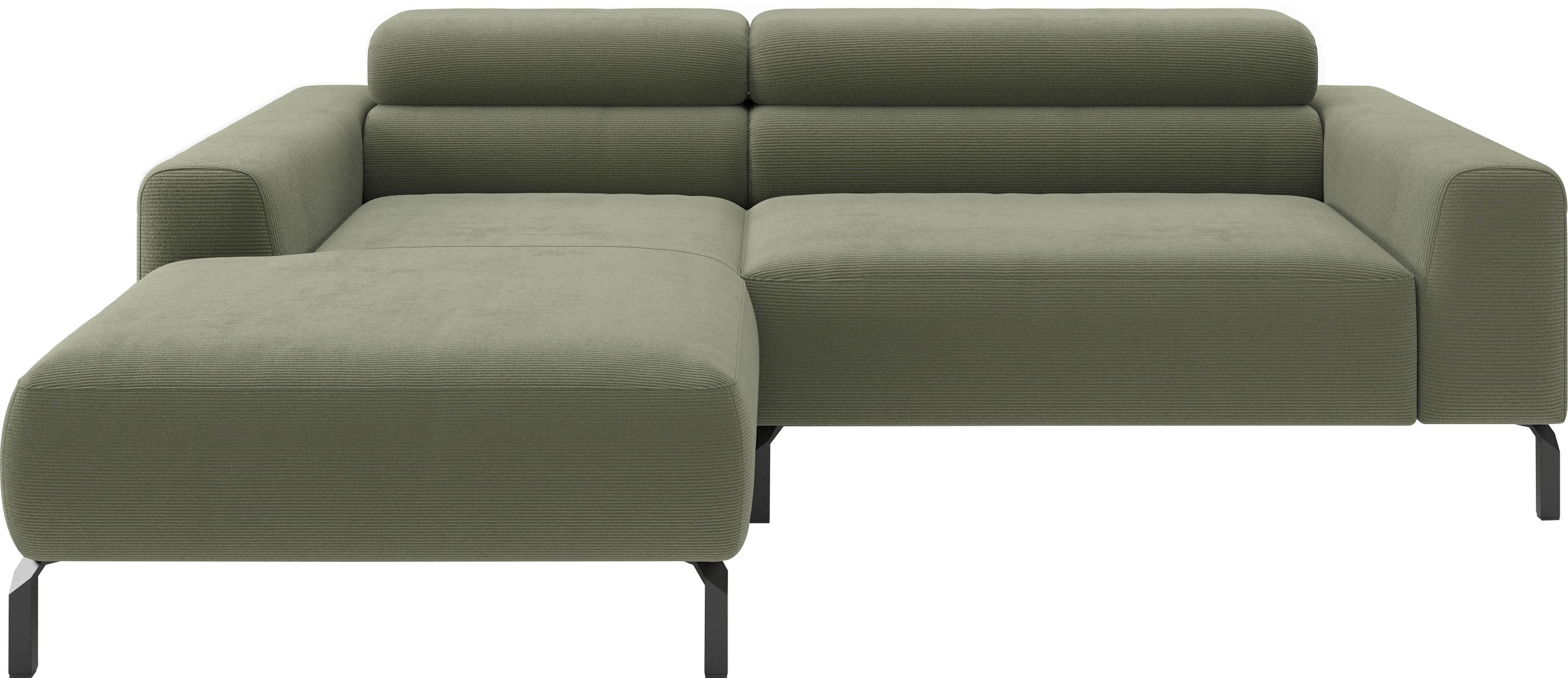 Home affaire Ecksofa "Ecksofa, L-Form, incl. Kopfteilverstellung, Breite 223 cm" wahlweise elektrische Sitztiefenverstellung