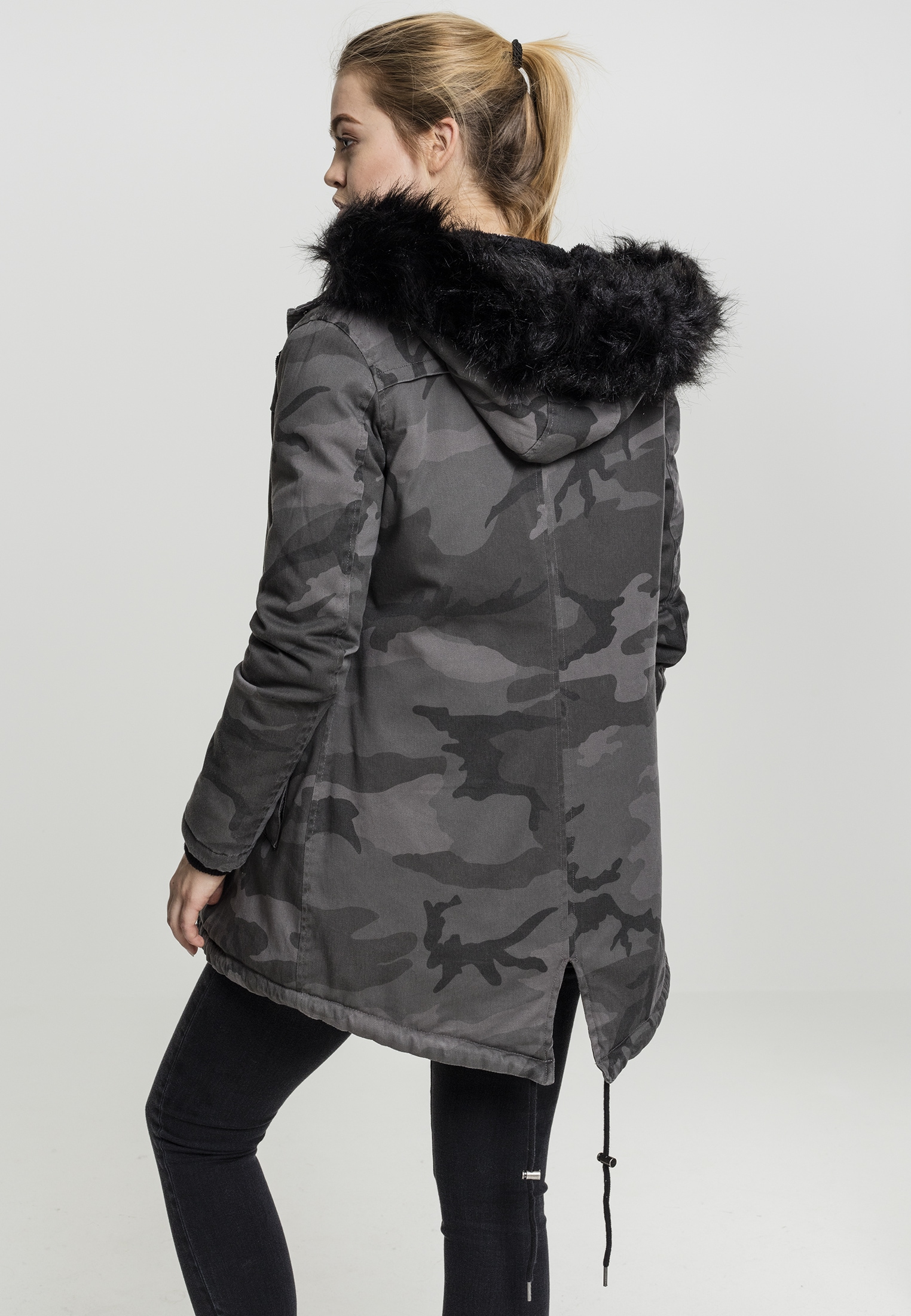 URBAN CLASSICS Parka »Damen Ladies Overdyed Camo Parka«, (1 St.), ohne  Kapuze für bestellen | BAUR | Jacken