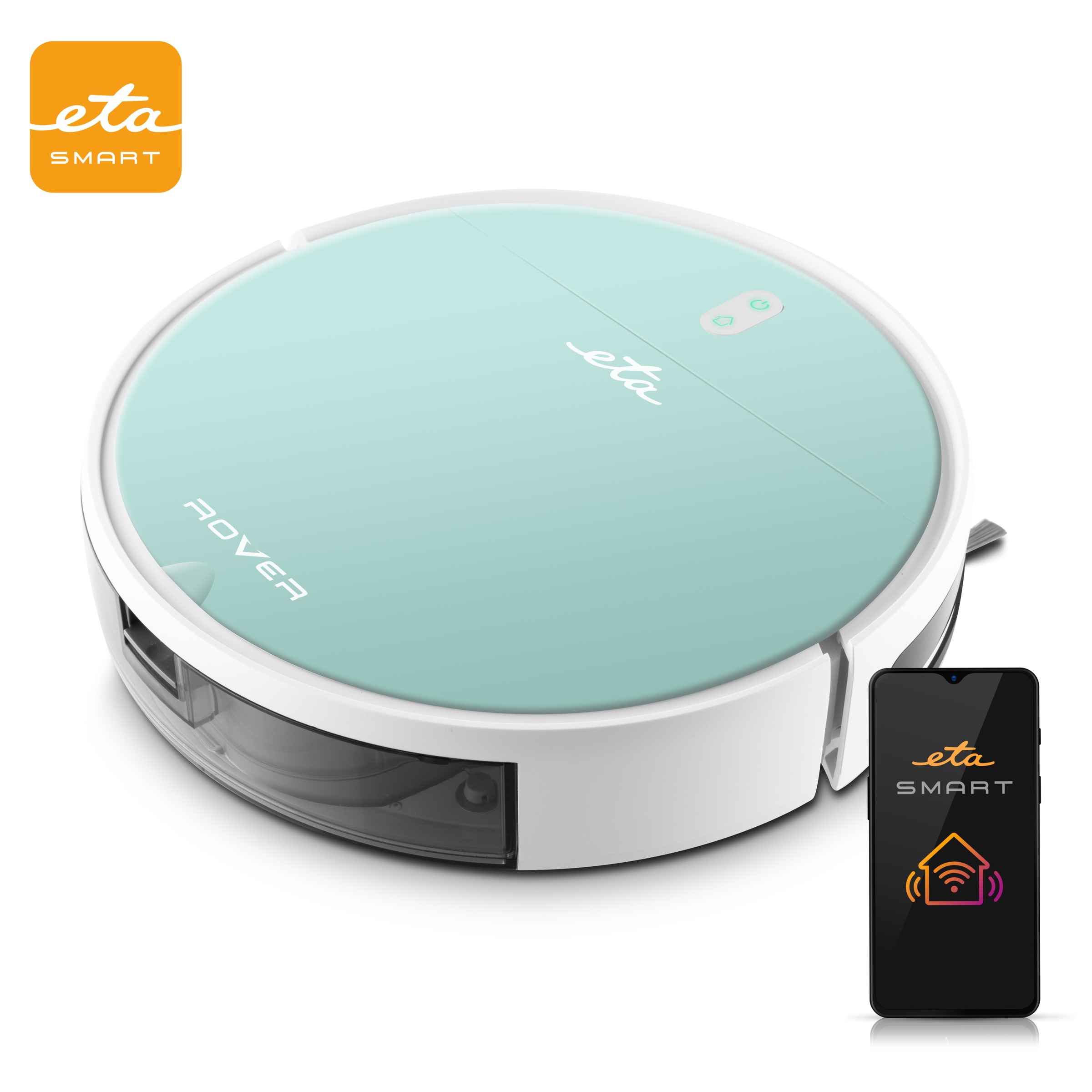 ETA Saugroboter "mit Wischfunktion Rover", B:30,5cm H:8cm T:30,5cm, blau, Saugroboter