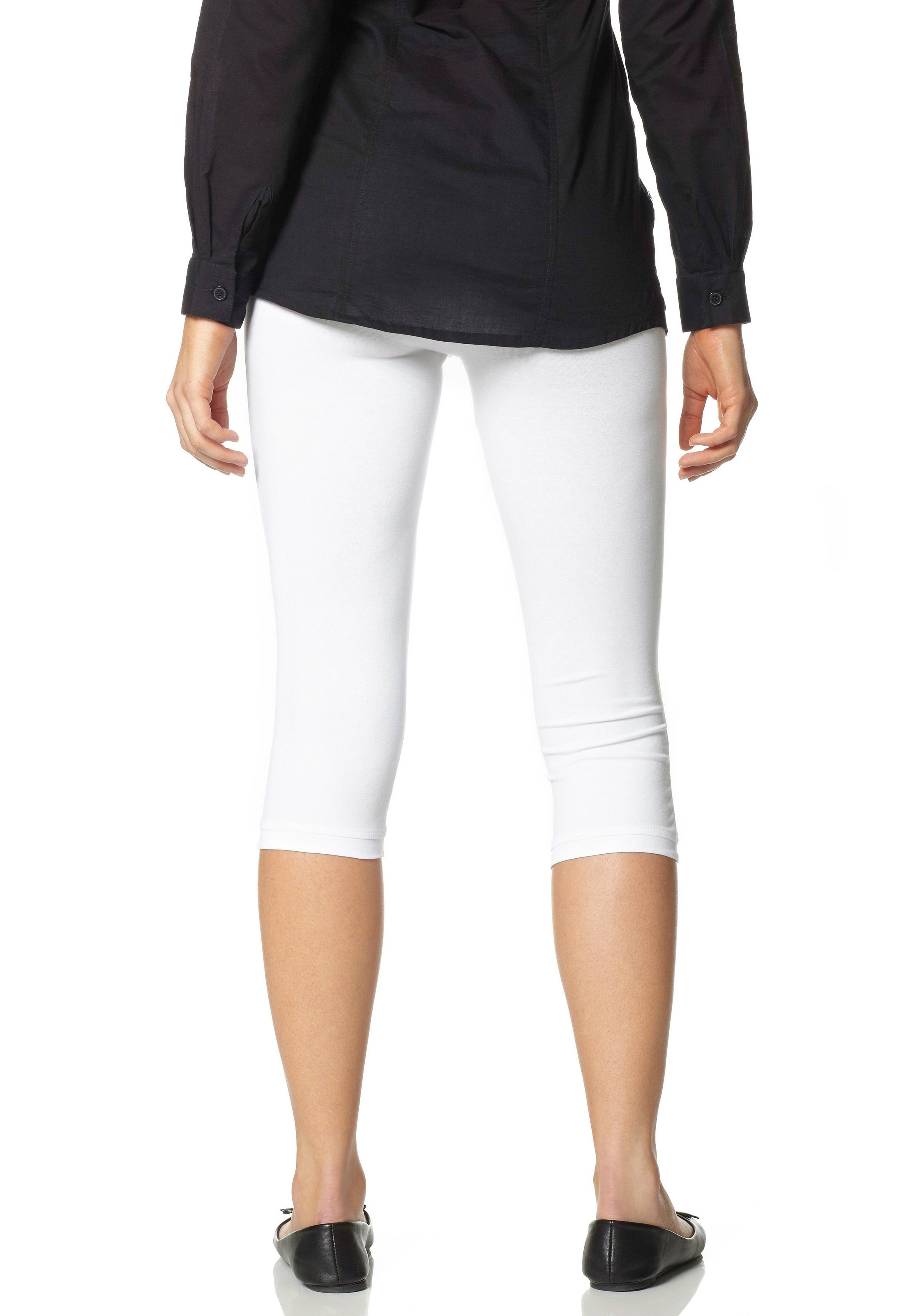 BOYSEN'S Women's Basic Leggings Black/White Size 52 3