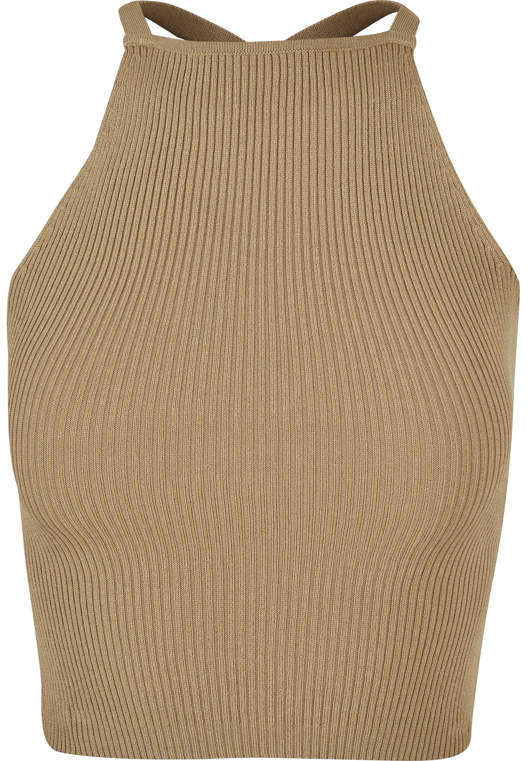 URBAN CLASSICS Tanktop "Urban Classics Damen Ladies Rib Knit Crossed Back T günstig online kaufen