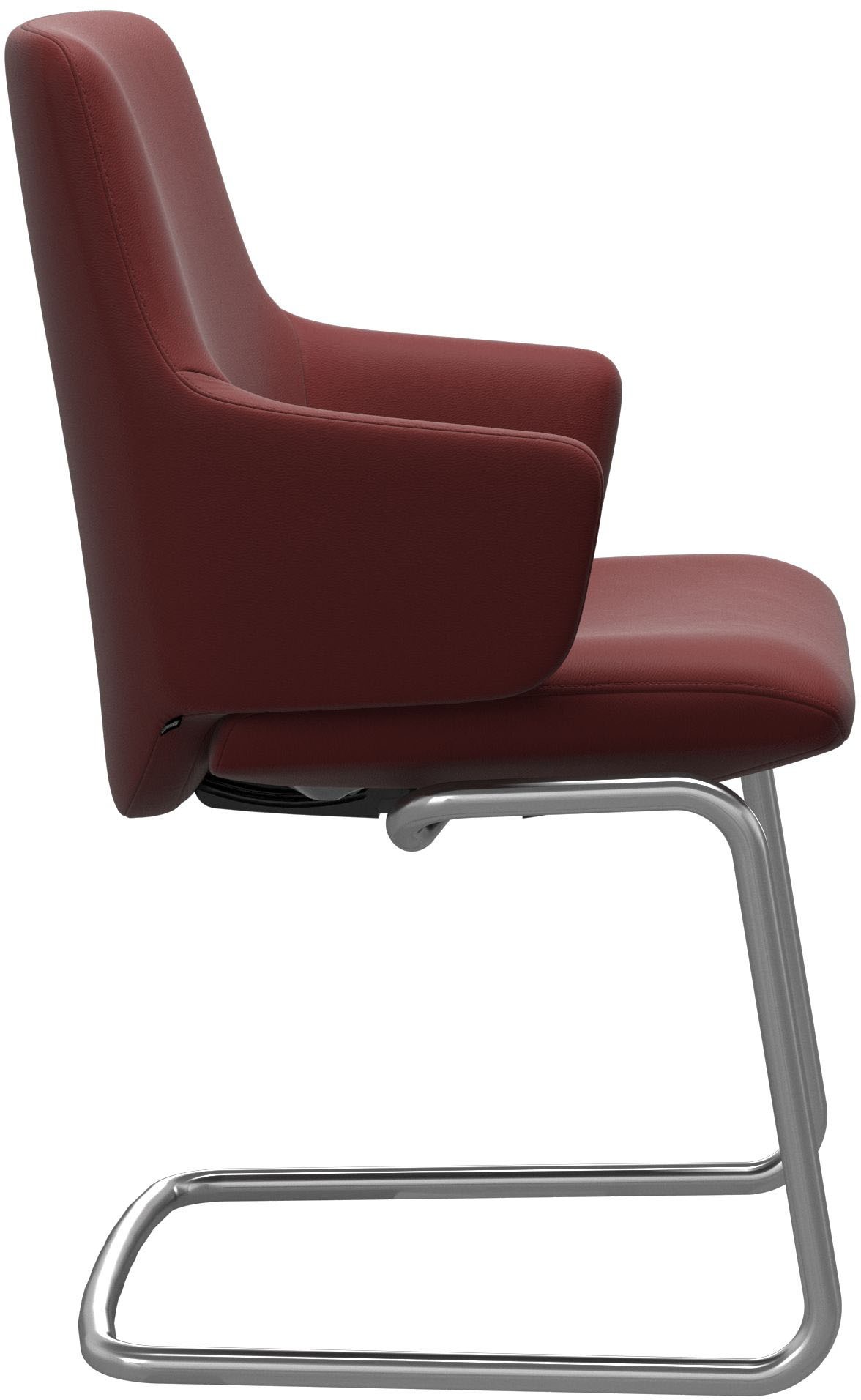 Stressless® Polsterstuhl »Laurel«, Leder PALOMA, Low Back mit Armlehne, Größe L, mit Beinen aus Stahl in Chrom matt
