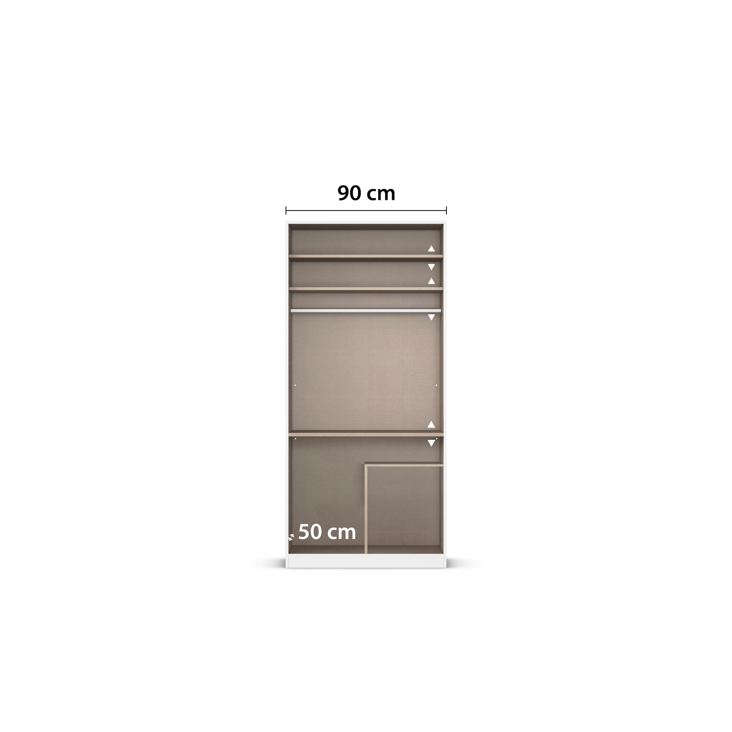rauch Kleiderschrank »Marlene«, (in 3 verschiedenen Ausstattungen BASIC/CLASSIC/PREMIUM), in 3 Breiten 91/136/181 cm im Landhaus-Stil MADE IN GERMANY