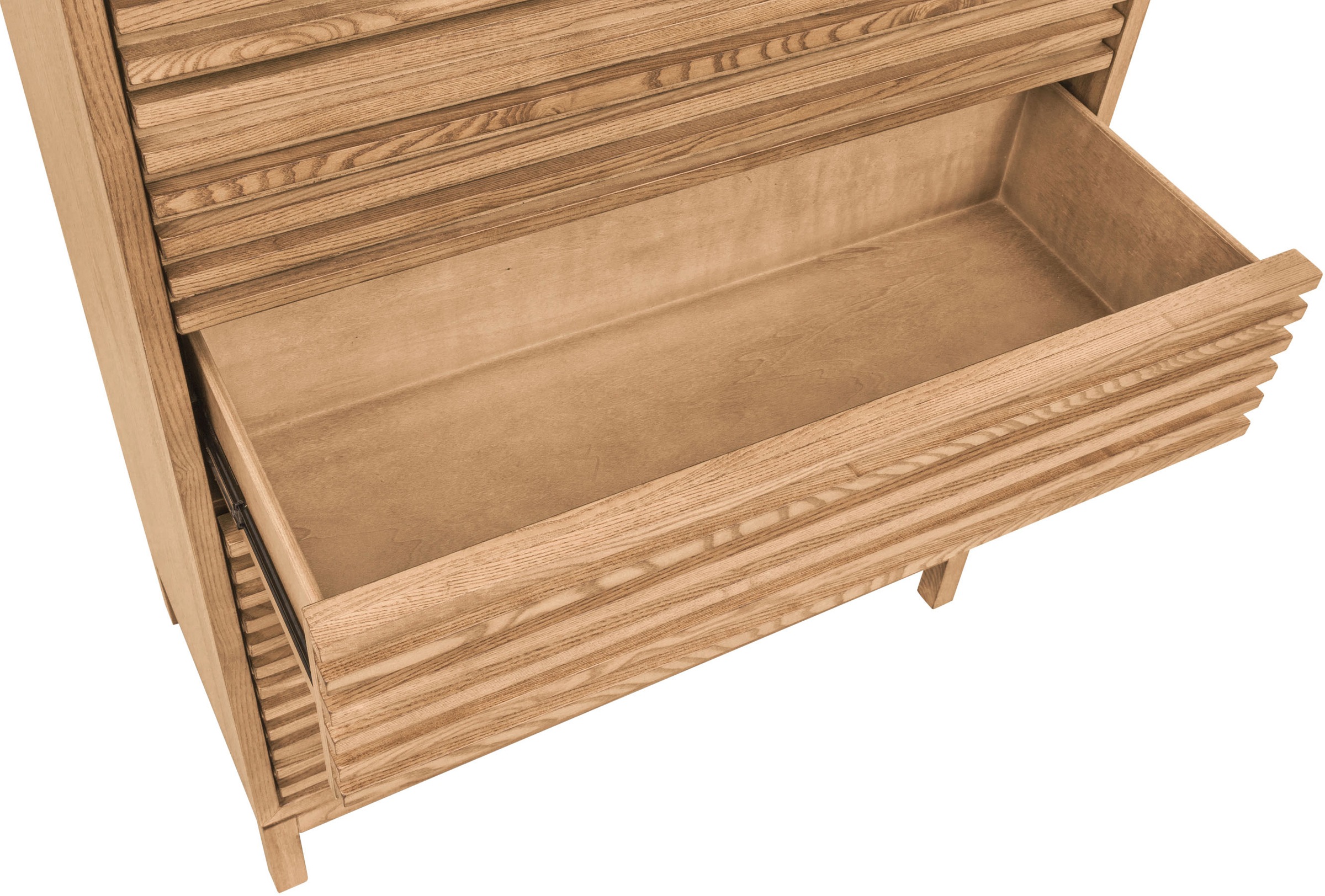 andas Highboard »Tanner Highboard aus Eschenholz mit fünf Schubladen« 1 Stk. tlg.