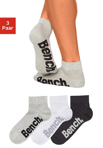 Kurzsocken, (Set, 3 Paar), mit bequemen Rippbündchen