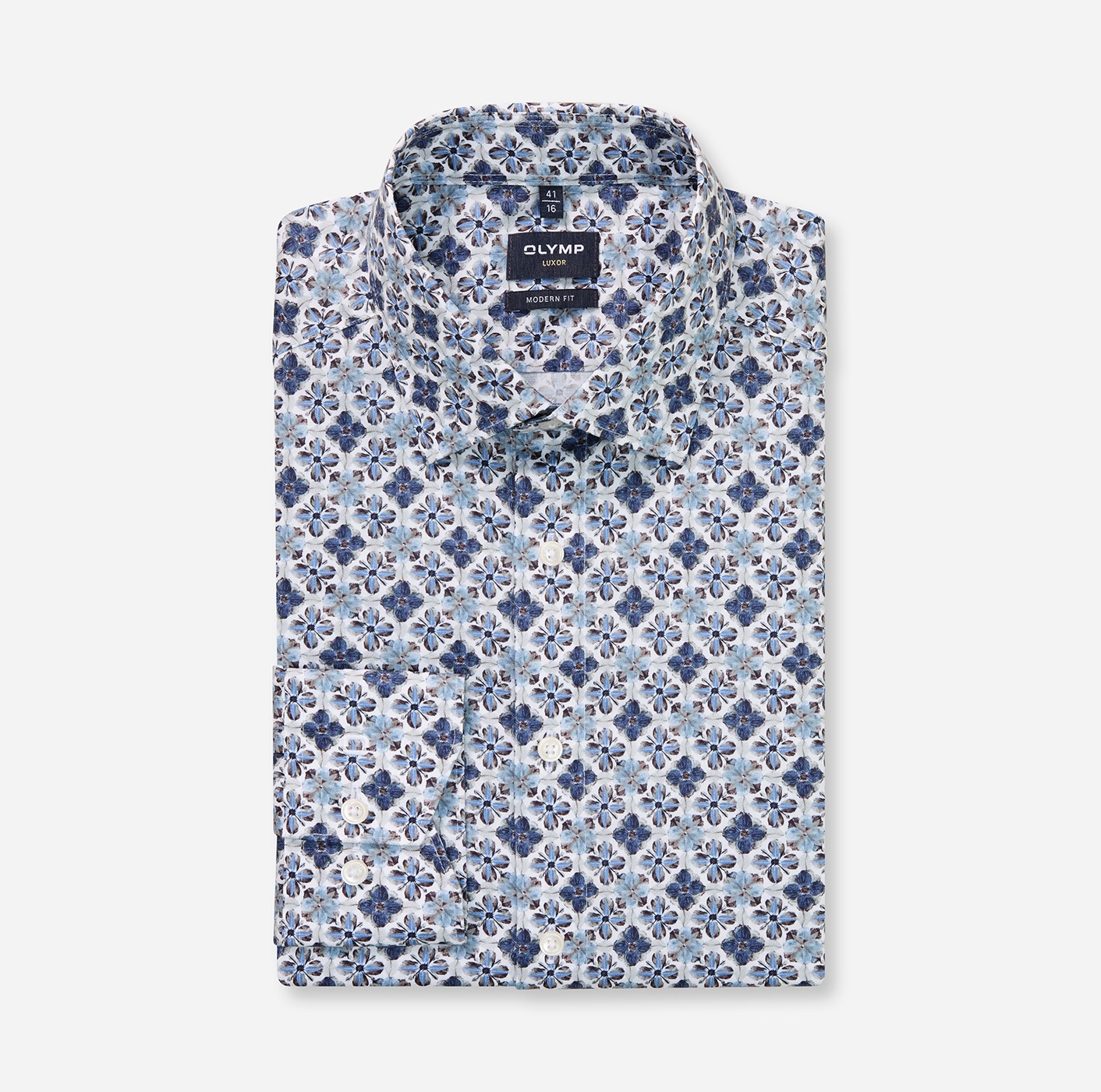 Thumbnail - OLYMP Langarmhemd "Luxor" Businesshemd, modern fit, New-Kentkragen