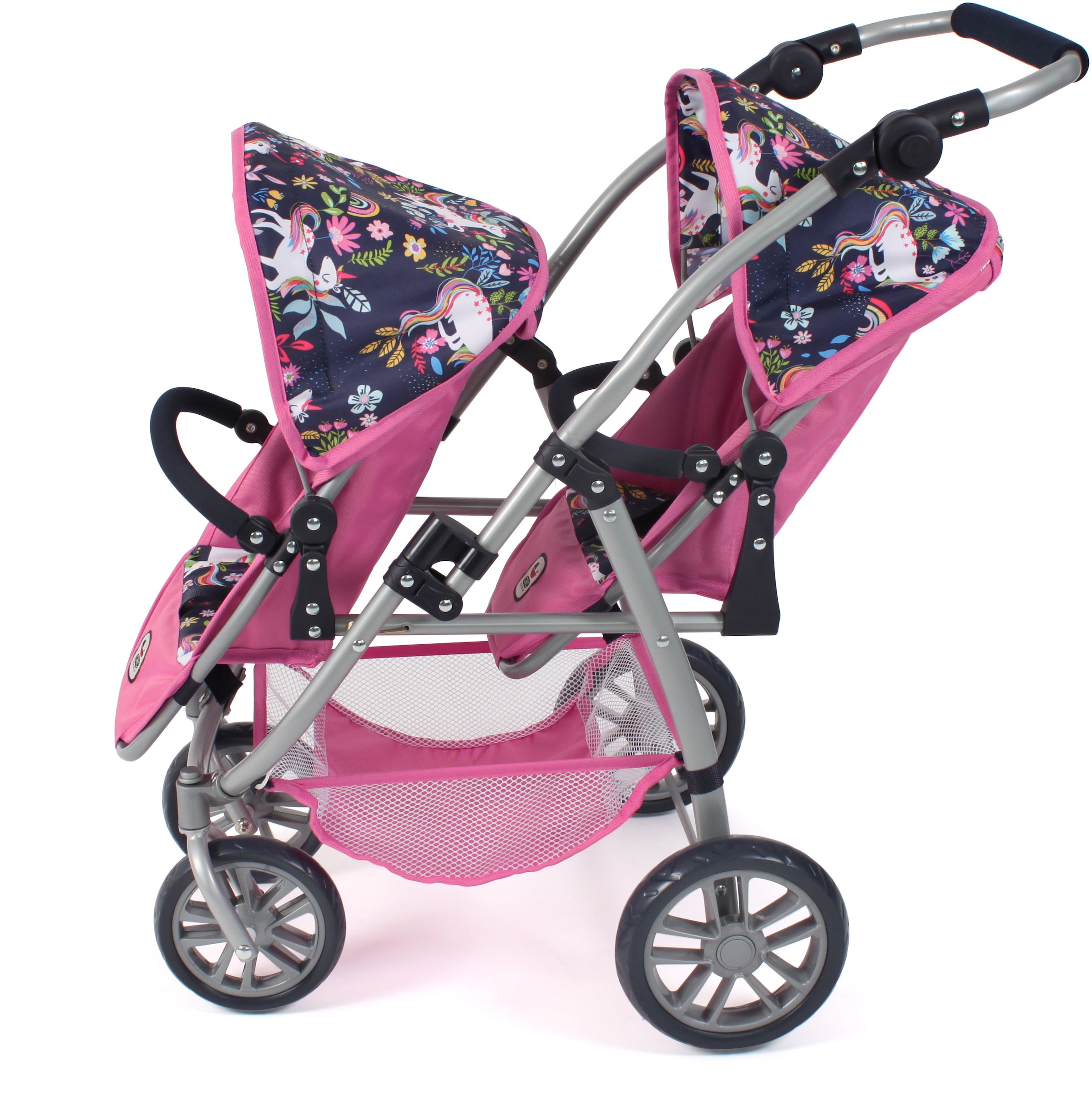 CHIC2000 Puppen-Zwillingsbuggy »Vario, Einhorn«