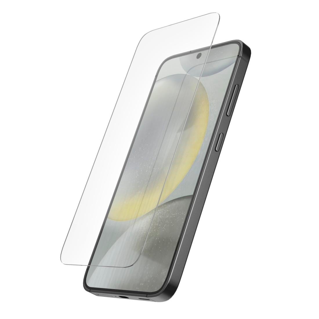 Hama Displayschutzglas »Displayschutz für Galaxy S24 (Panzerglas, ultraklar, Montagehilfe)«, für Samsung Galaxy S24