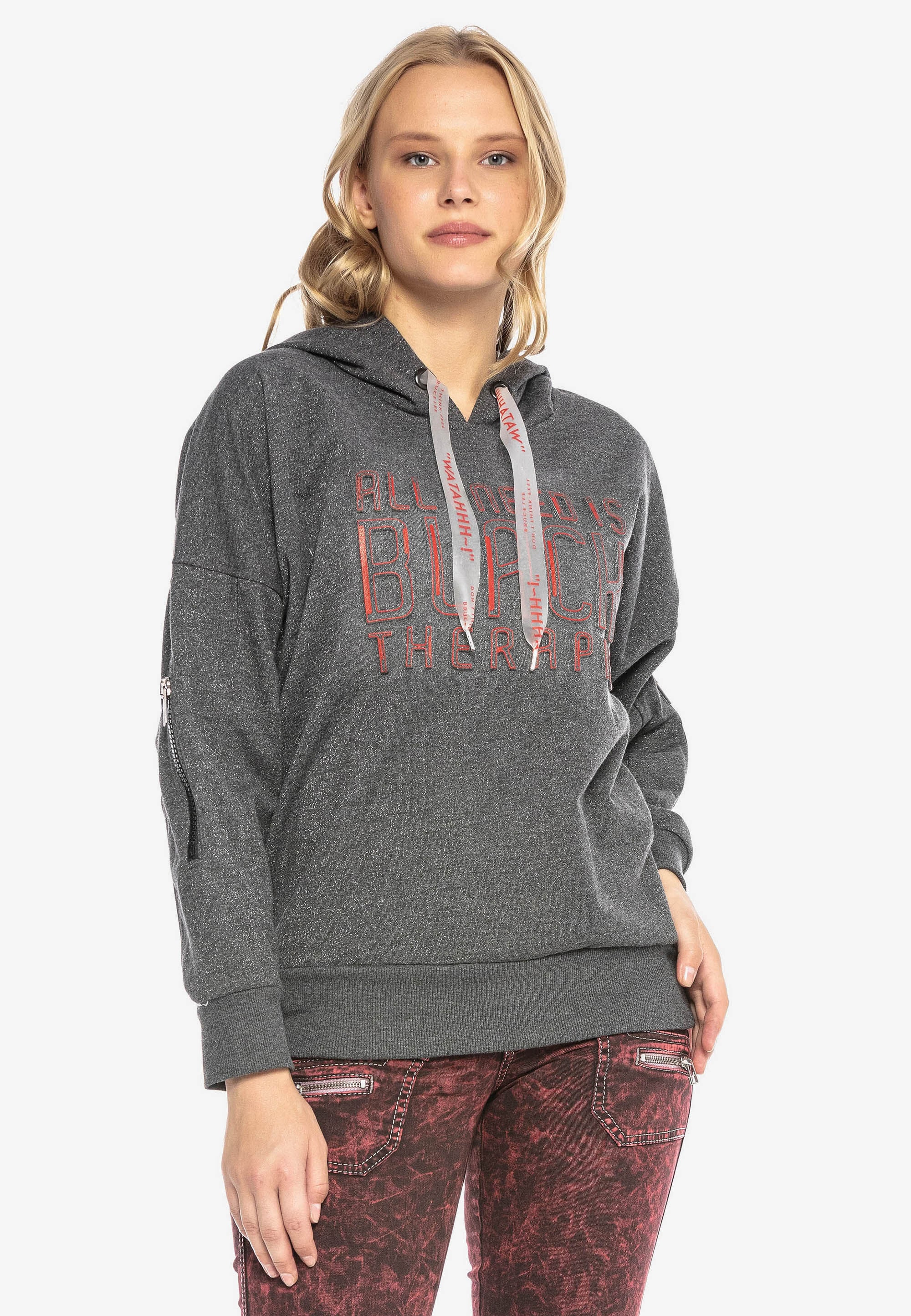 Cipo & Baxx Kapuzenpullover »WL246« 1 mit Kapuze