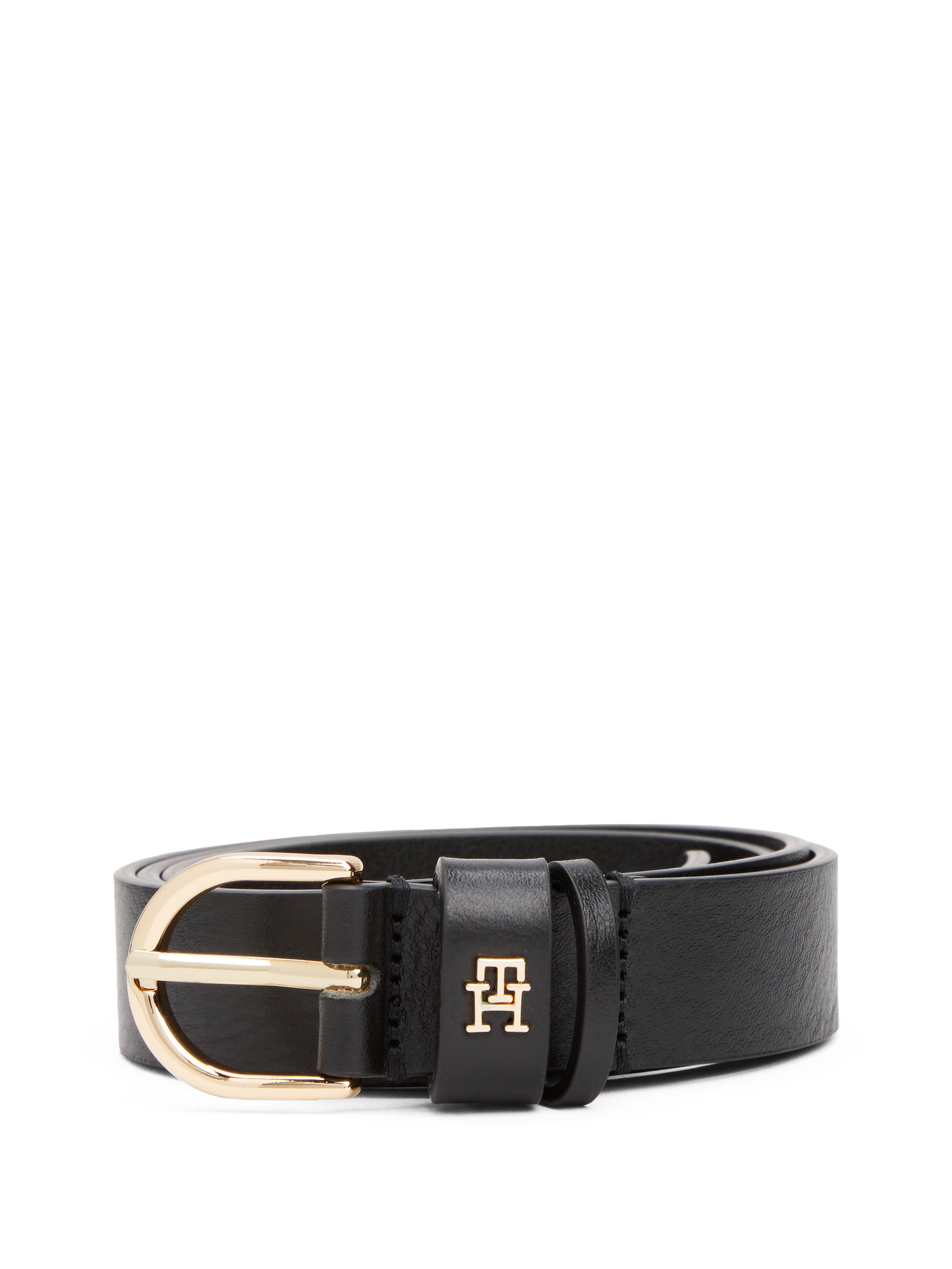 Tommy Hilfiger Ledergürtel "ESSENTIAL EFFORTLESS 2.5 cm breit GOLD" Logoemb günstig online kaufen