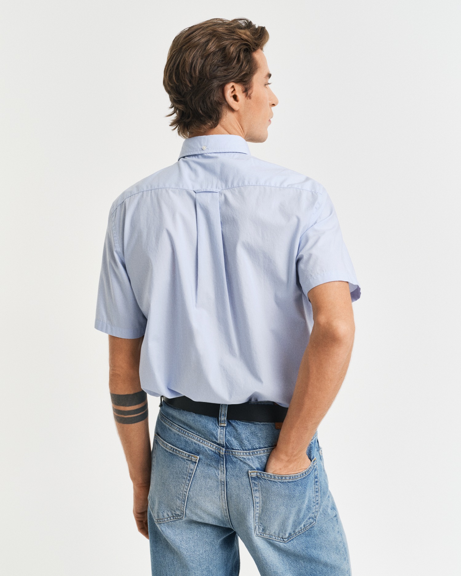 Gant Kurzarmhemd »Regular Fit Popeline Hemd leicht strapazierfähig pflegeleicht«, mit einer kleinen Logostickerei auf der Brusttasche